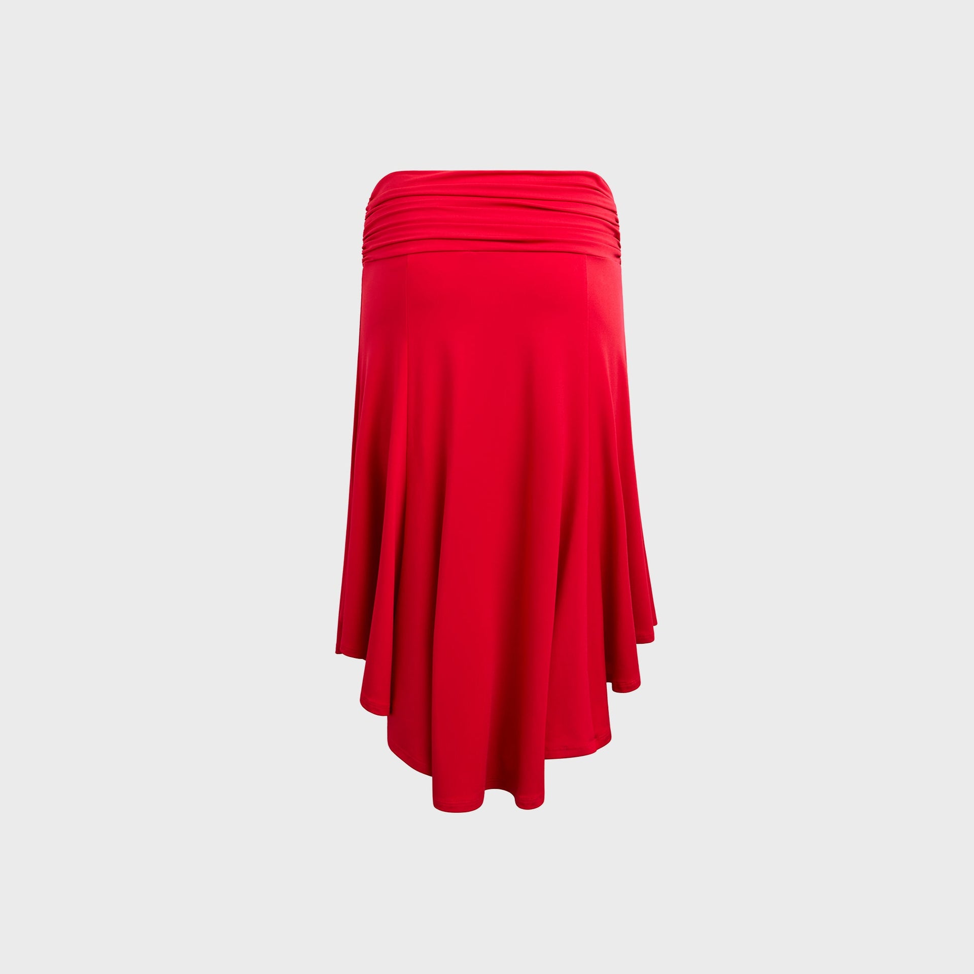 GUIZIO Soffiano Midi Skirt - Red Love