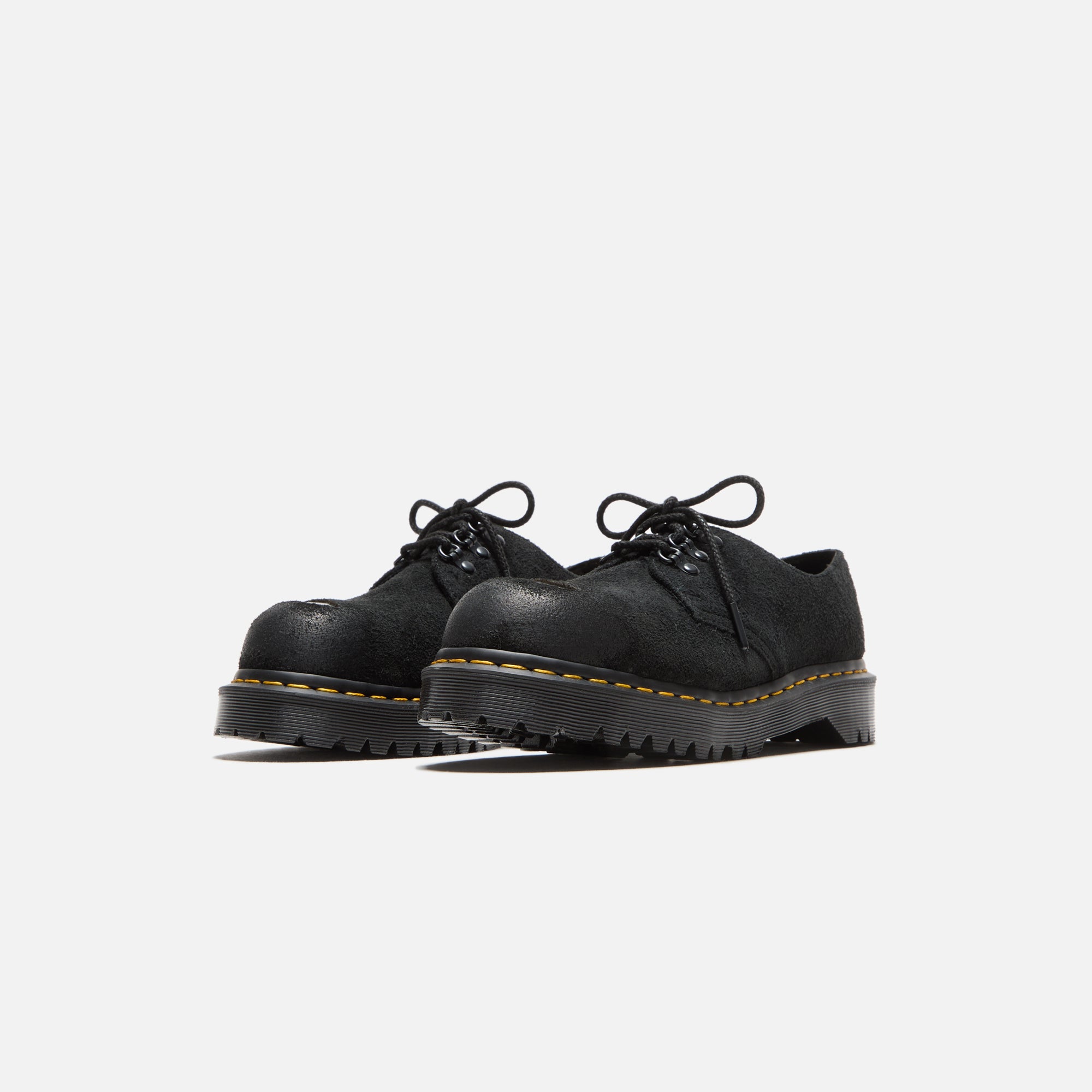 straat133 Dr. Martens 1461 ST - Black Burnished Hairy Suede – Kith Canada