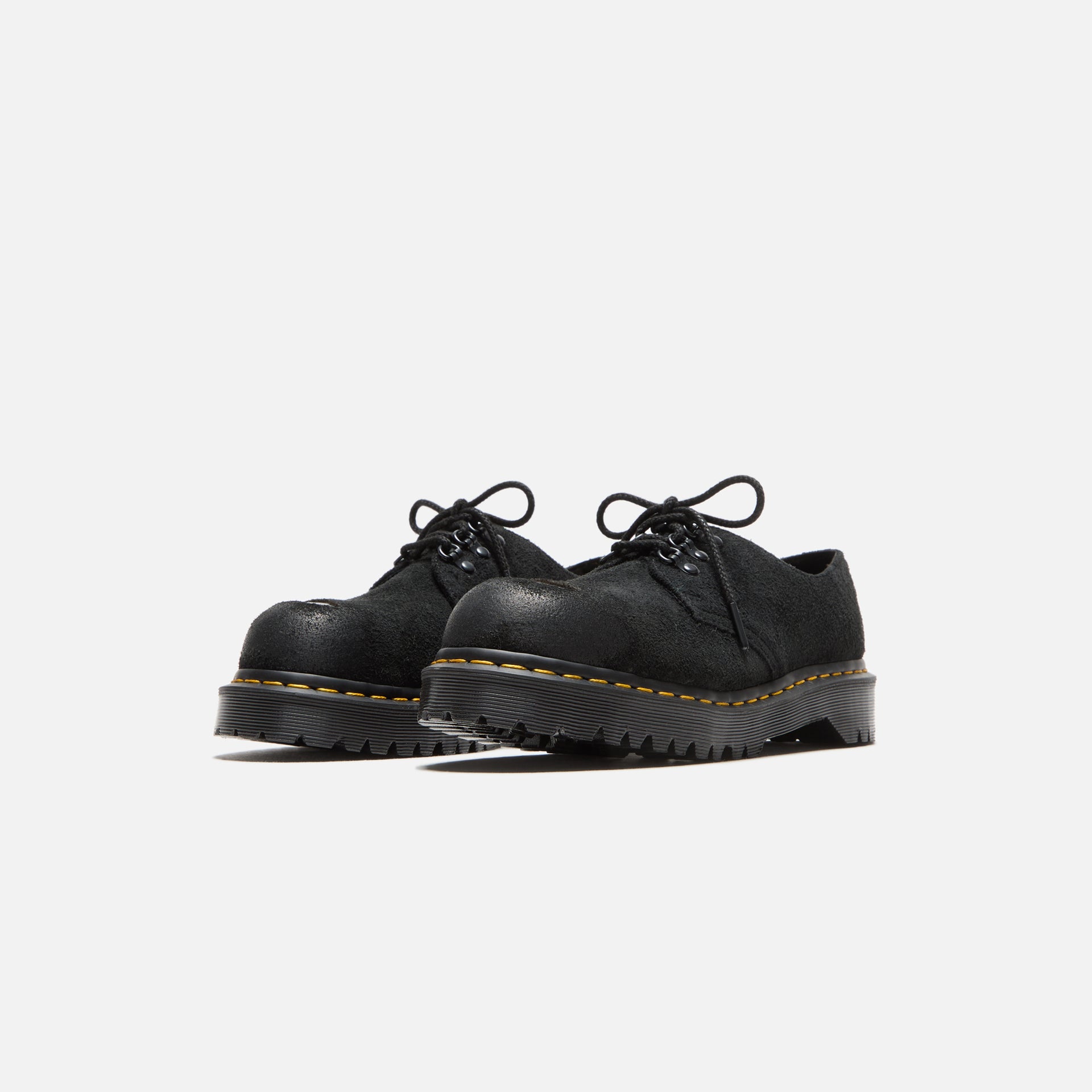 Dr. Martens 1461 ST - Black Burnished Hairy Suede
