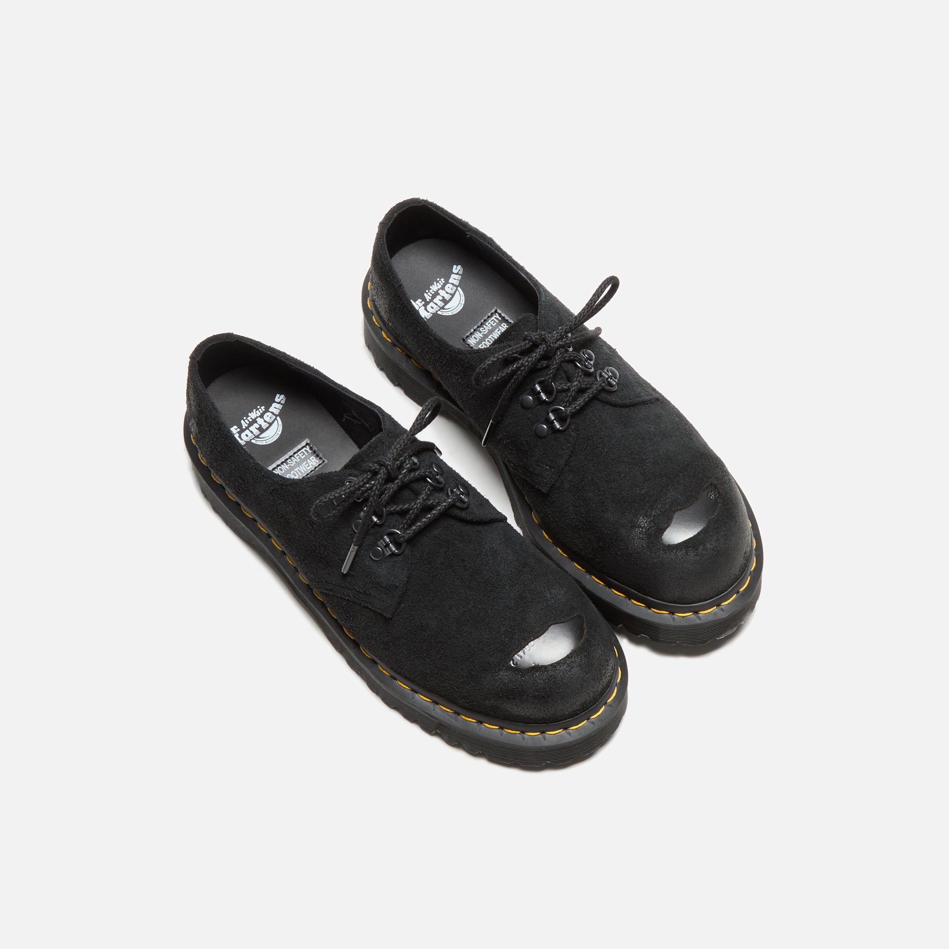Dr. Martens 1461 ST - Black Burnished Hairy Suede