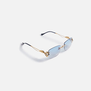 Vintage Frames Flamingo 24Kt Yellow Gold - Blue Gradient