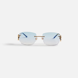 Vintage Frames Flamingo 24Kt Yellow Gold - Blue Gradient