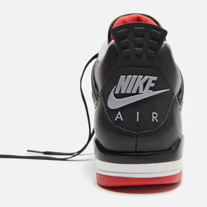 Nike Air Jordan 4 Retro - Black / Fire Red / Cement Grey / Summit White