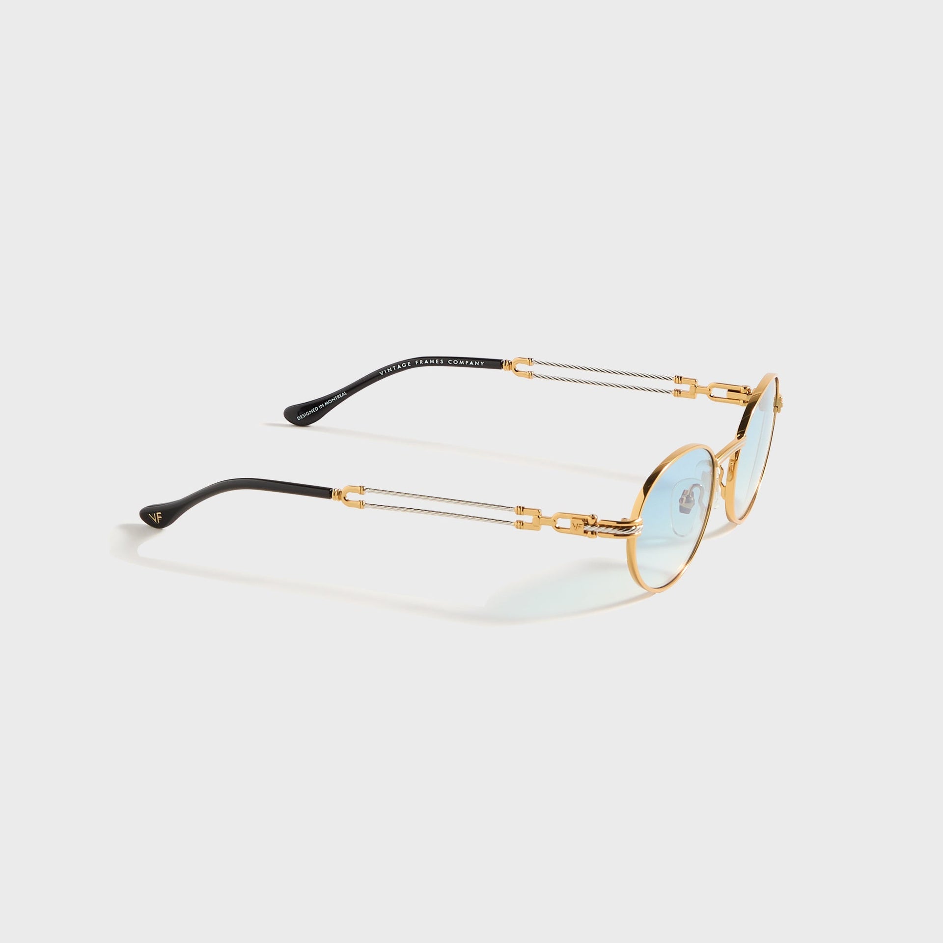 Vintage Frames Pac Double Rope Edition 18KT Two-Tone - Gold / Pastel Blue