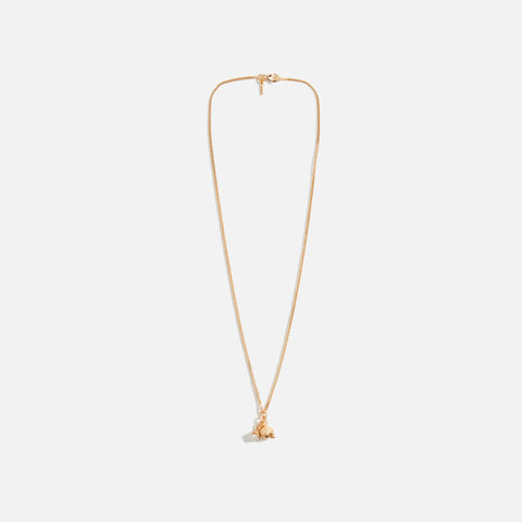 Emanuele Bicocchi Pearl And Gold Skull Pendant Necklace - Silver
