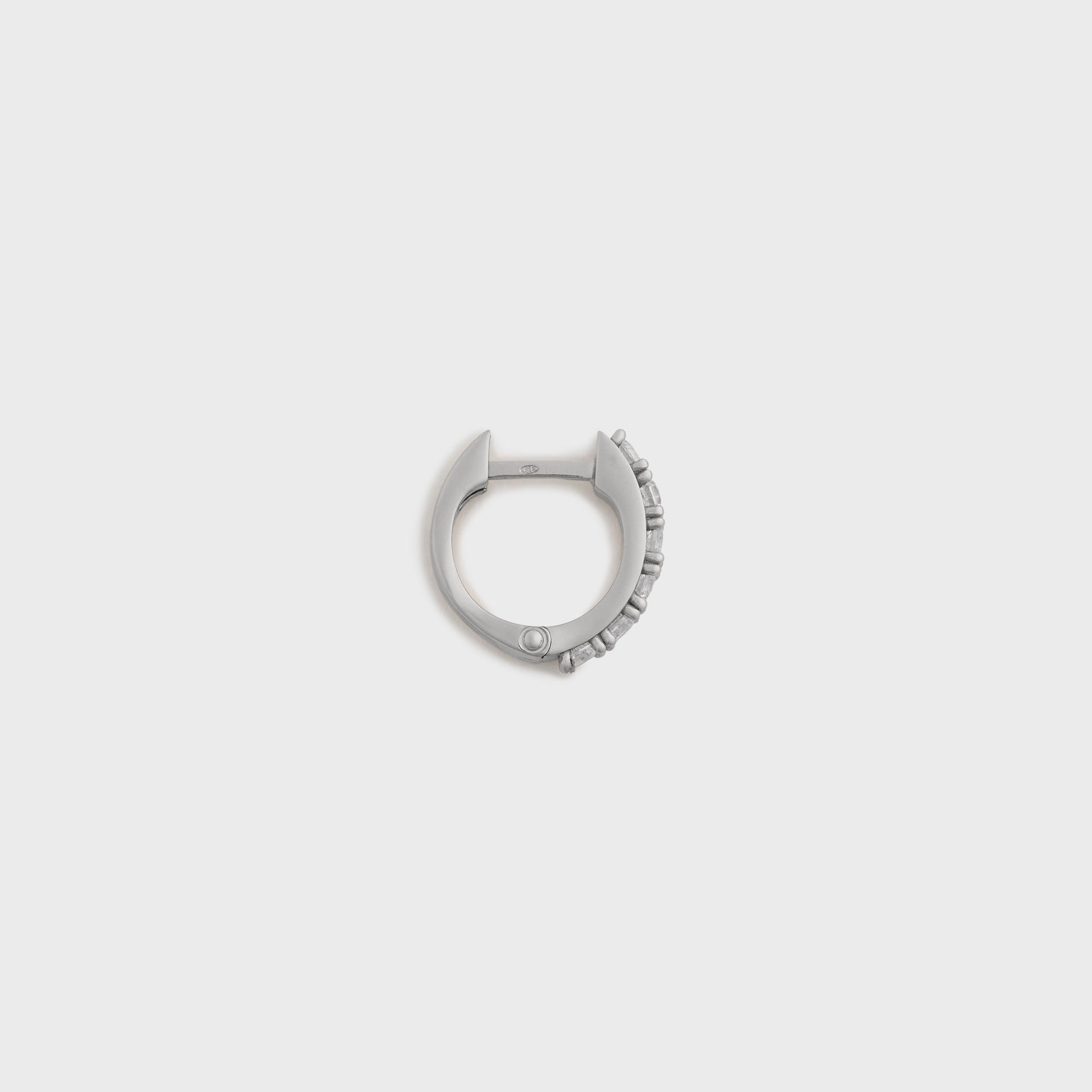 Emanuele Bicocchi Crystal Earring Single - Silver
