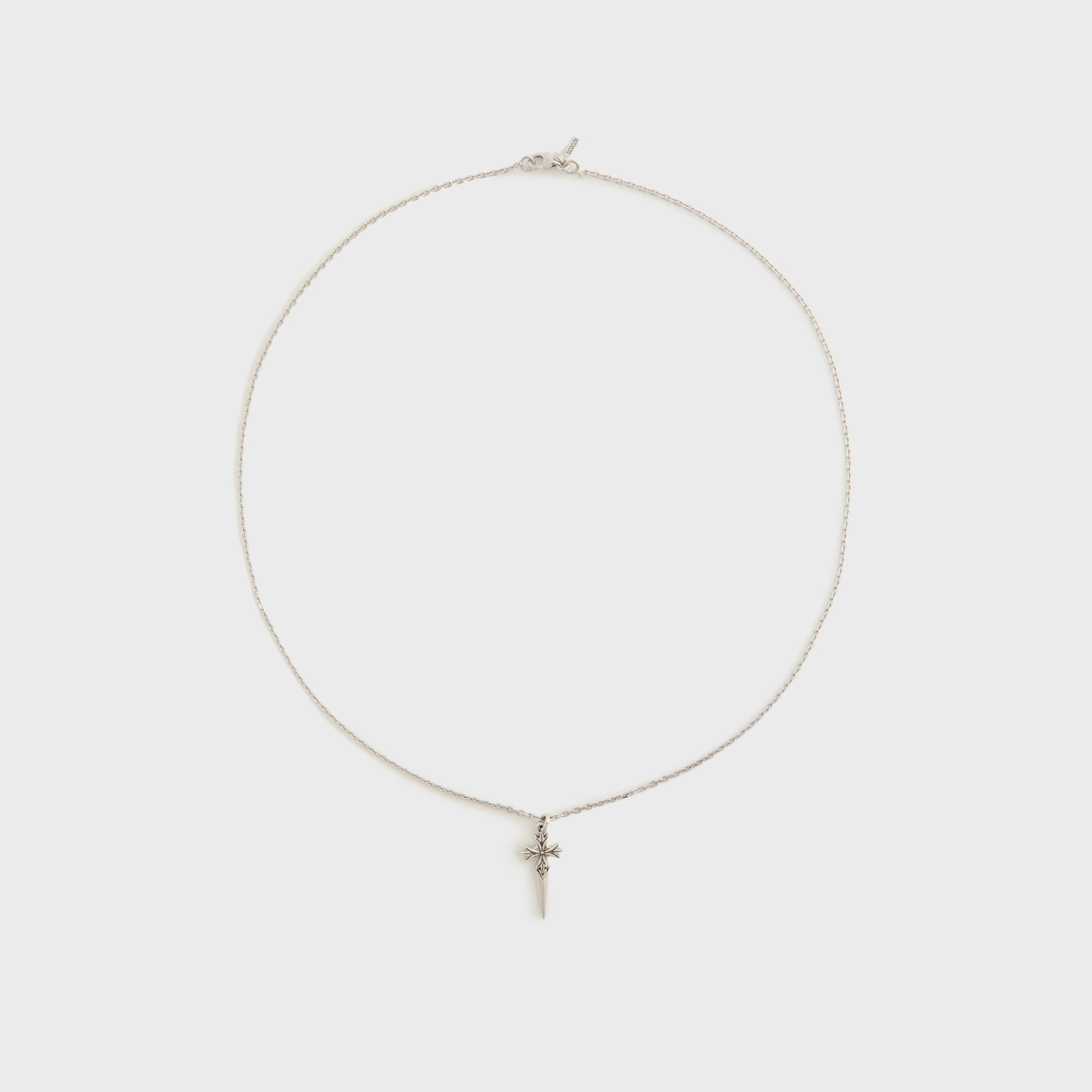 Emanuele Bicocchi Rose And Skull Pendant Necklace - Silver