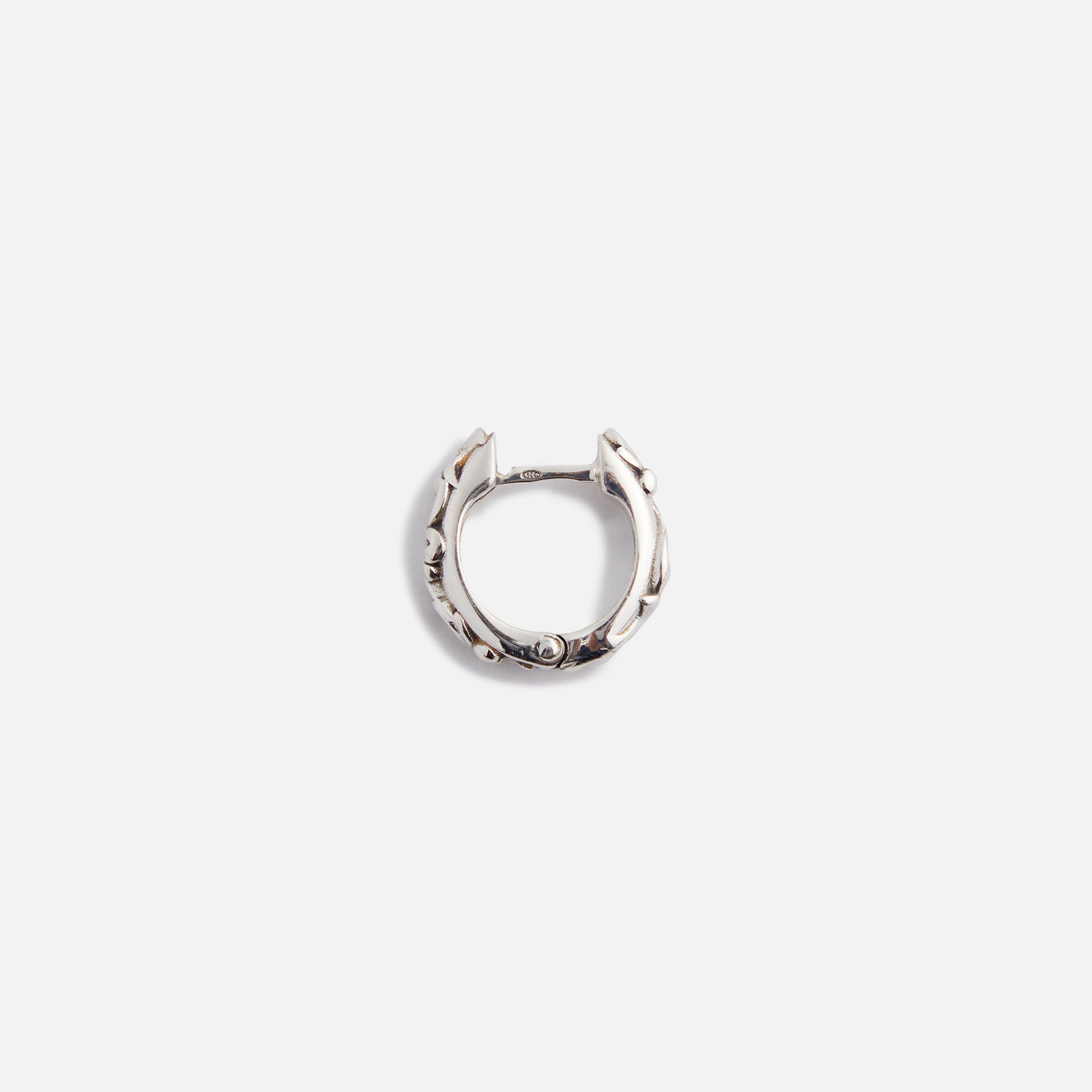 Emanuele Bicocchi Arabesque Hoop Single Earring - Silver