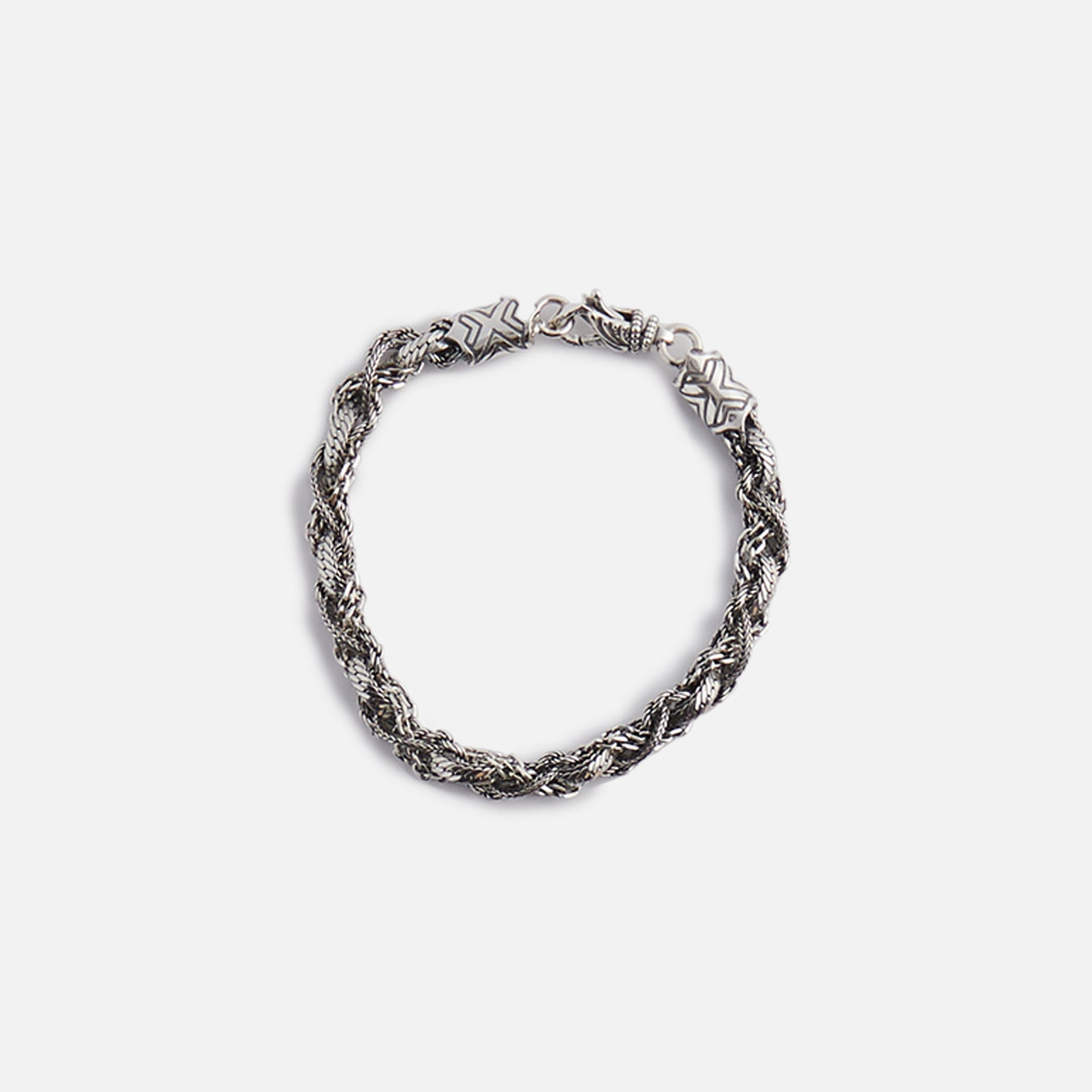 Emanuele Bicocchi Round Braid Bracelet Small - Silver