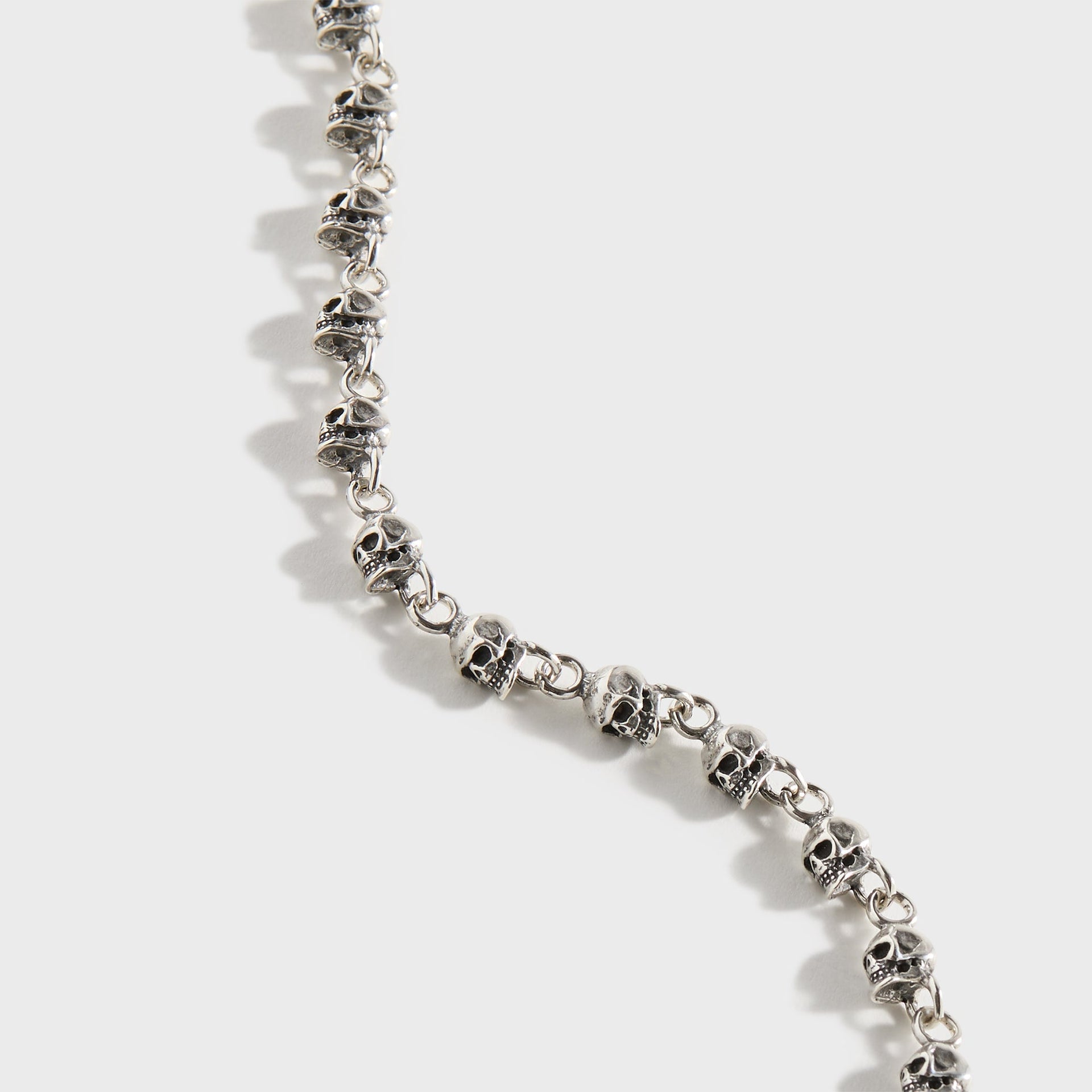 Emanuele Bicocchi Multi-Skull Bracelet - Silver