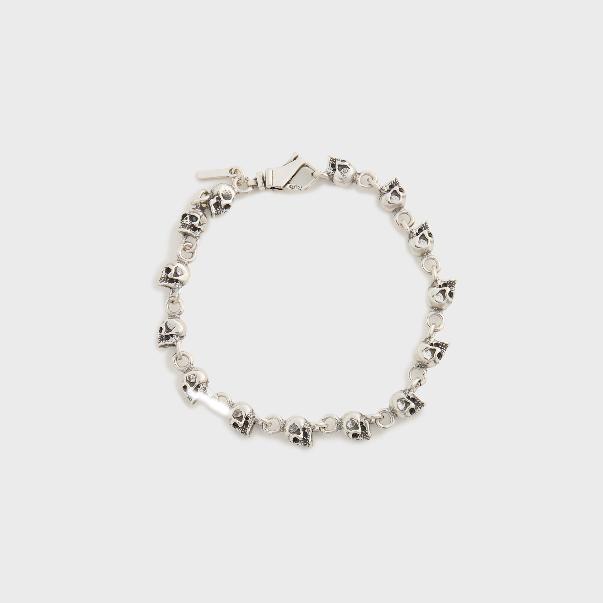 Emanuele Bicocchi Multi-Skull Bracelet - Silver