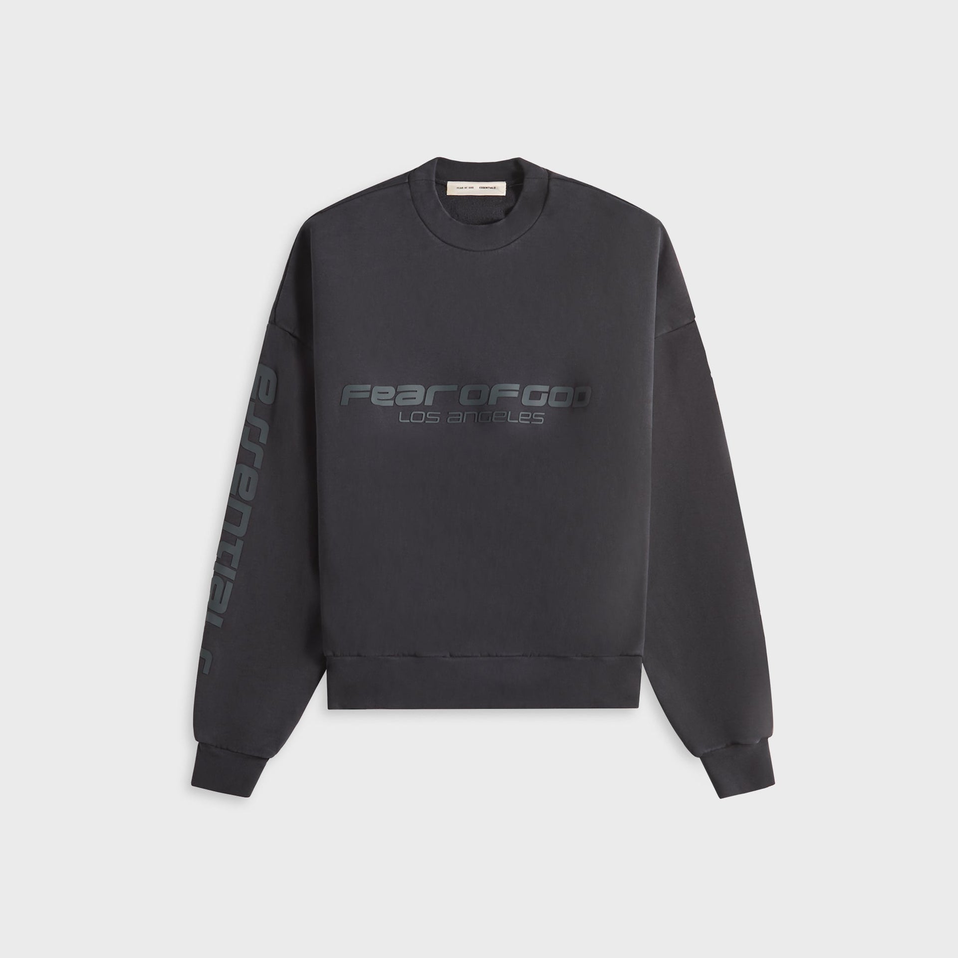 Essentials Cropped Relaxed Chicago Sweatshirt - Vintage Black