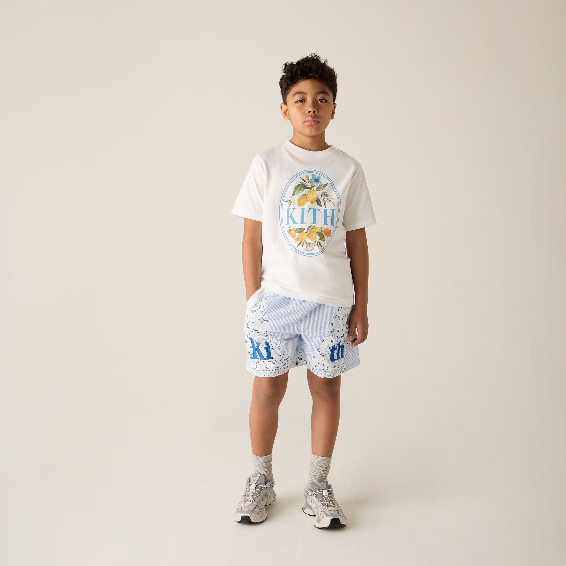 Kith Kids Patchwork Turbo Short - Larimar