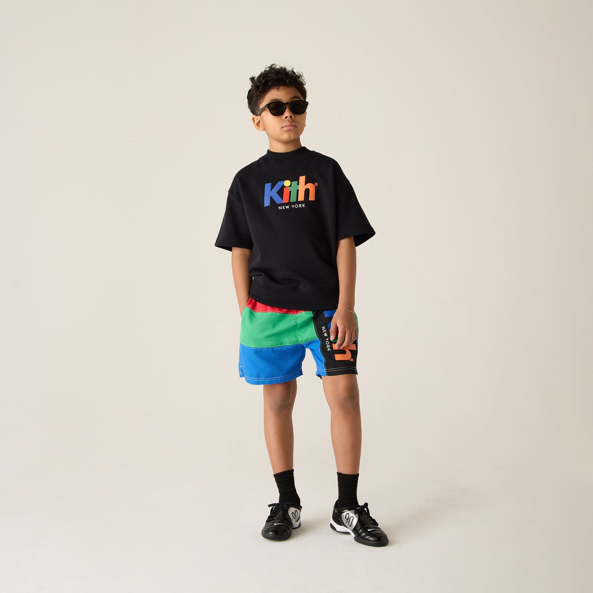 Kith Kids Retro Kai Swim Trunk - Black