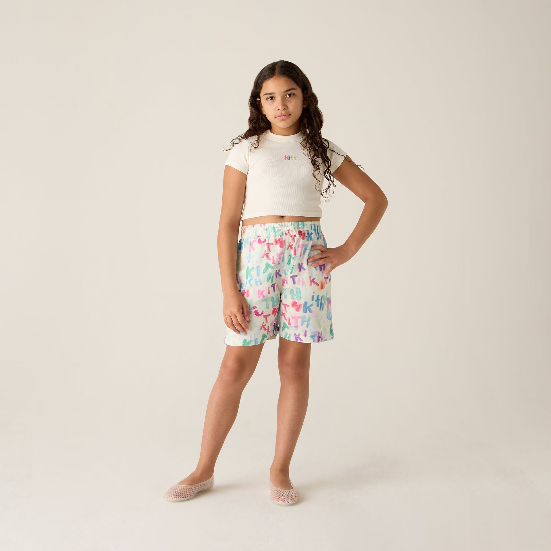 Kith Kids Rib Mulberry Tee - Silk