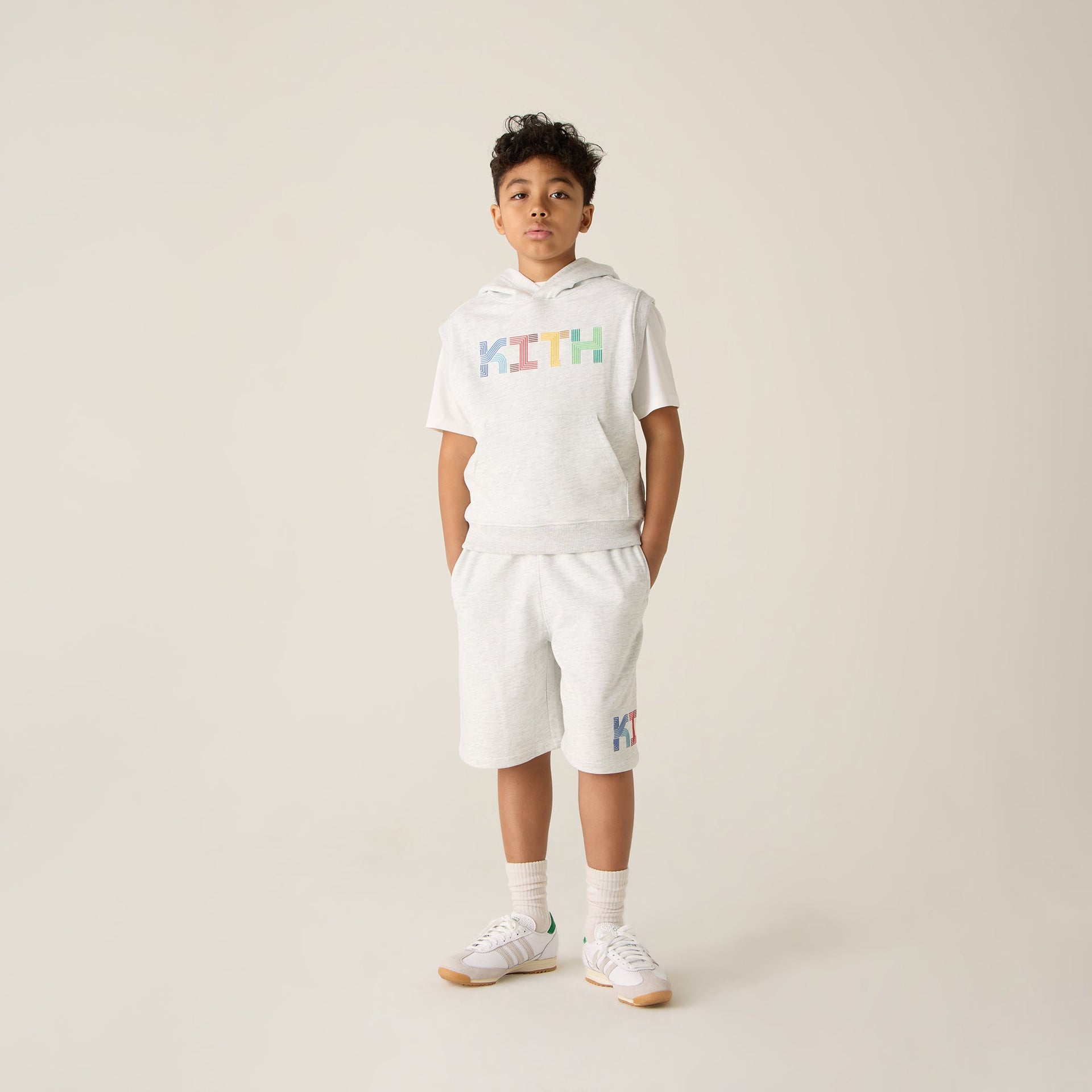 Kith Kids Pathways Nelson Short - Light Heather Grey