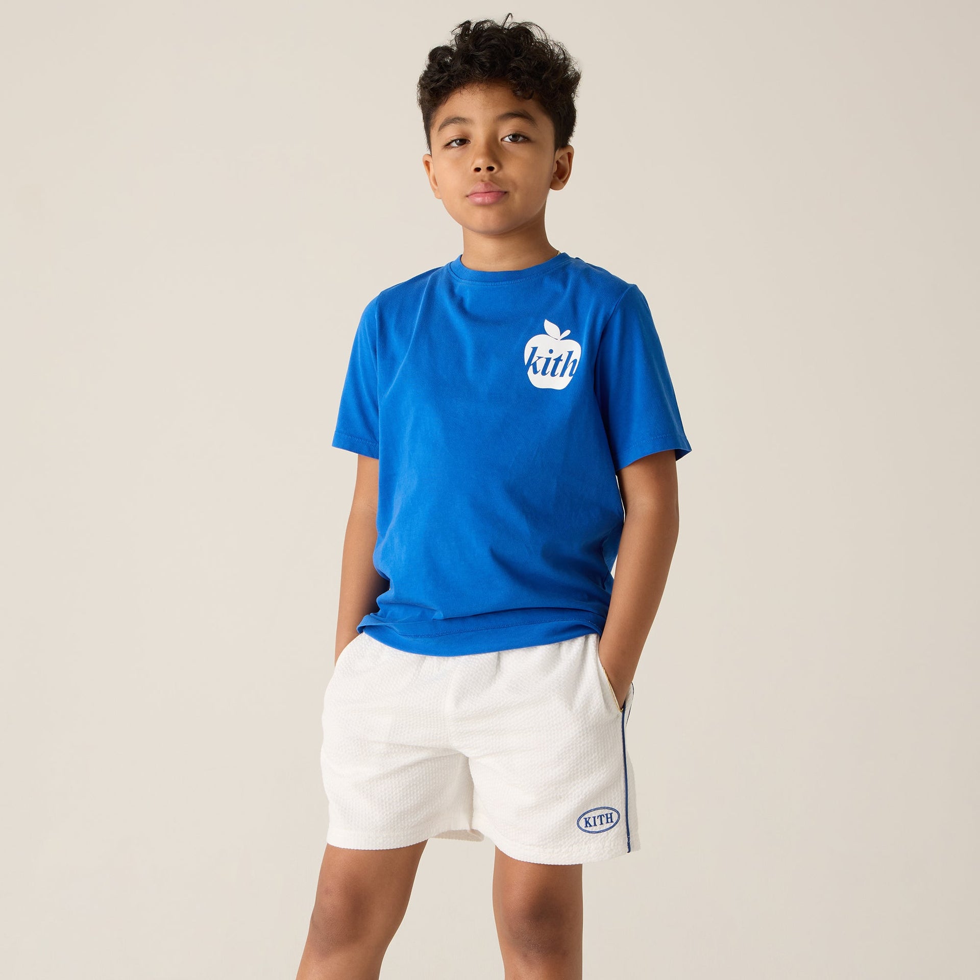Kith Kids Vintage Apple Tee - Royal