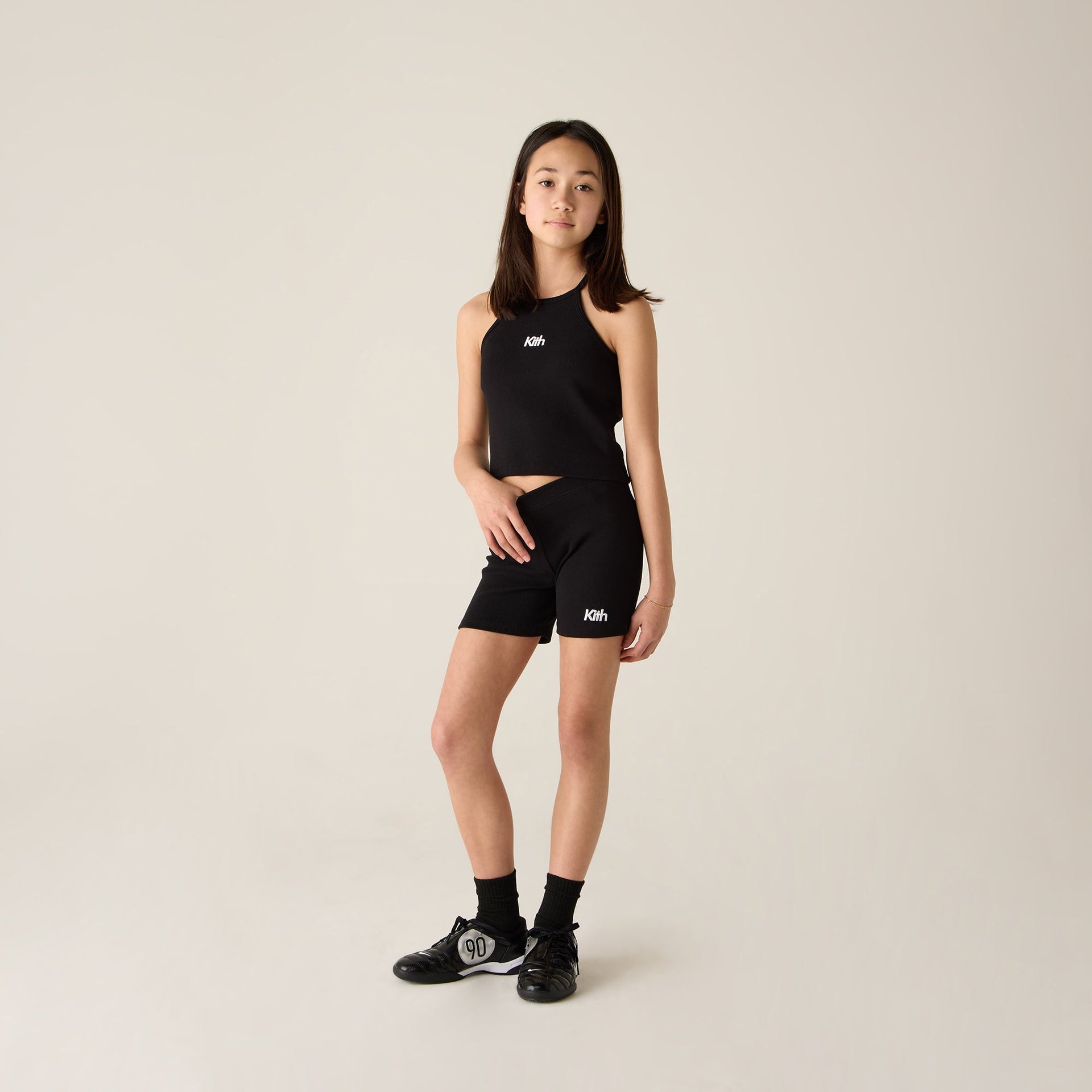 Kith Kids Rib Biker Short - Black