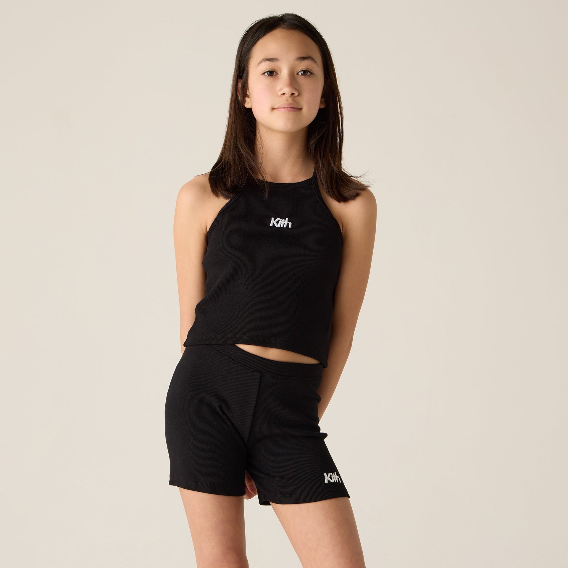 Kith Kids Rib Biker Short - Black