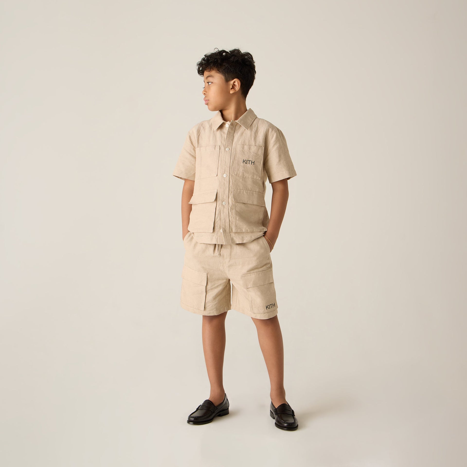 Kith Kids Belmont Cargo Short - Canvas