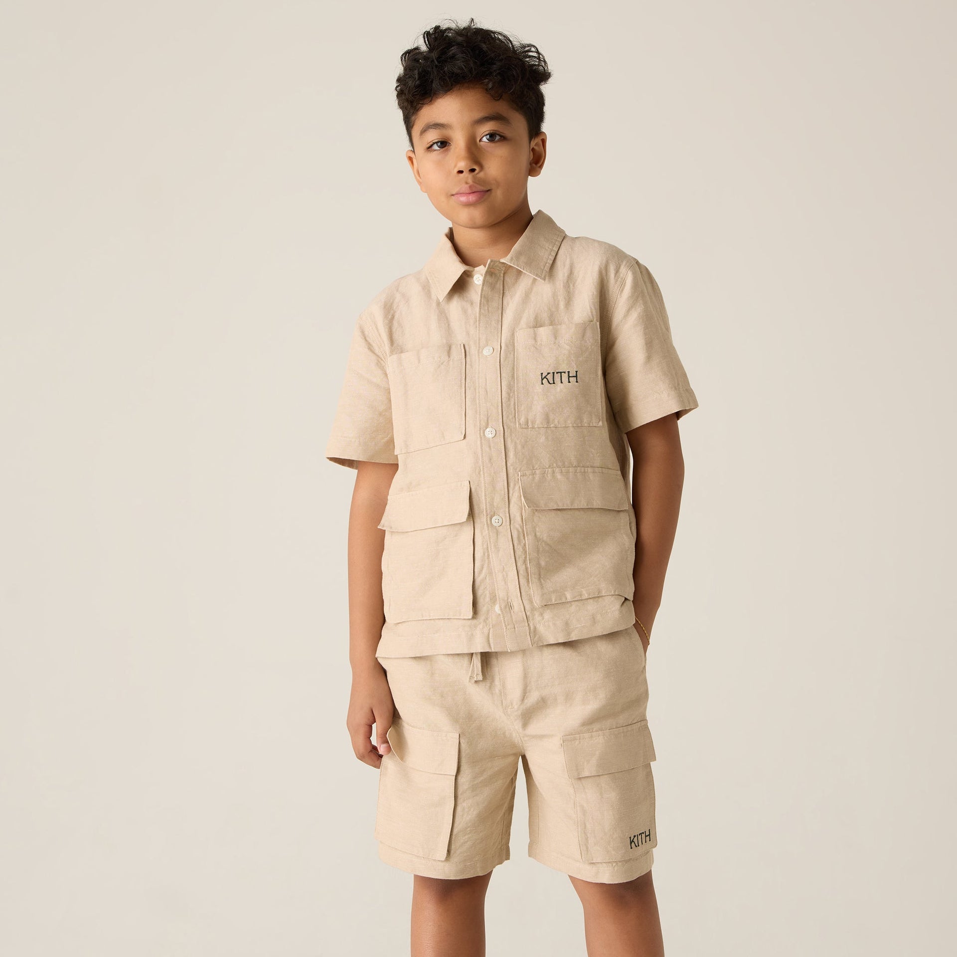 Kith Kids Belmont Cargo Short - Canvas
