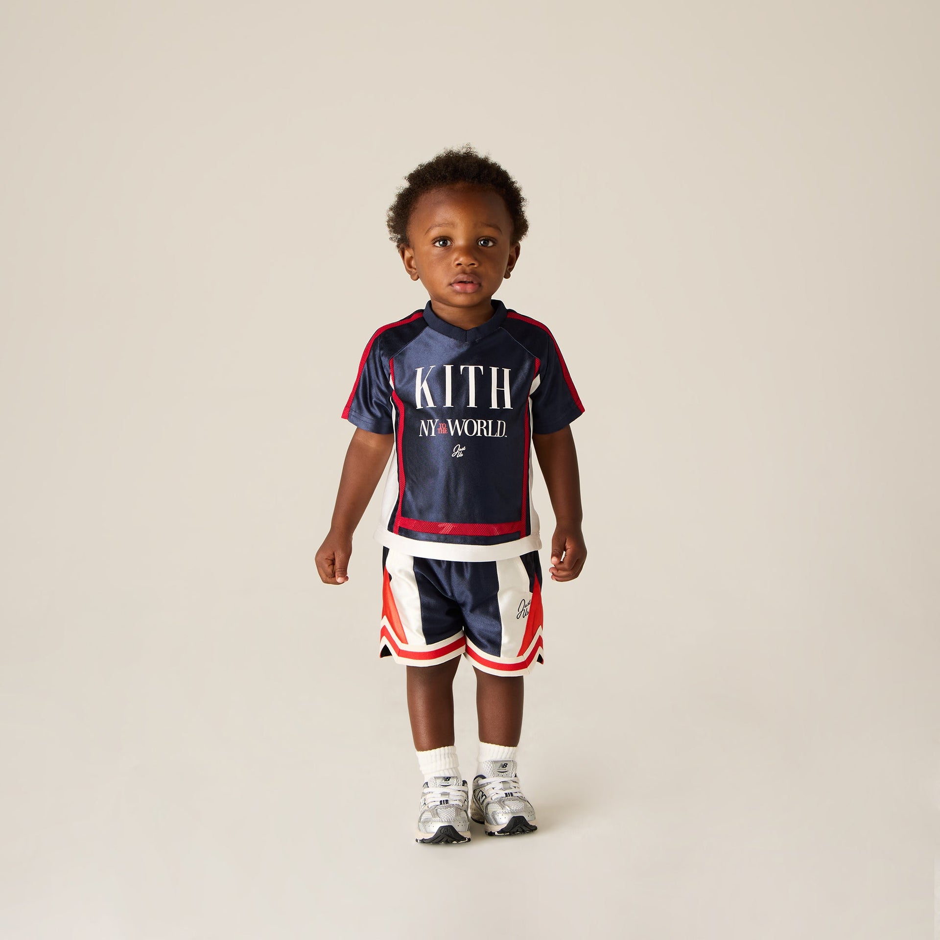 Kith Baby New York to the World Faille Leon Jersey - Nocturnal