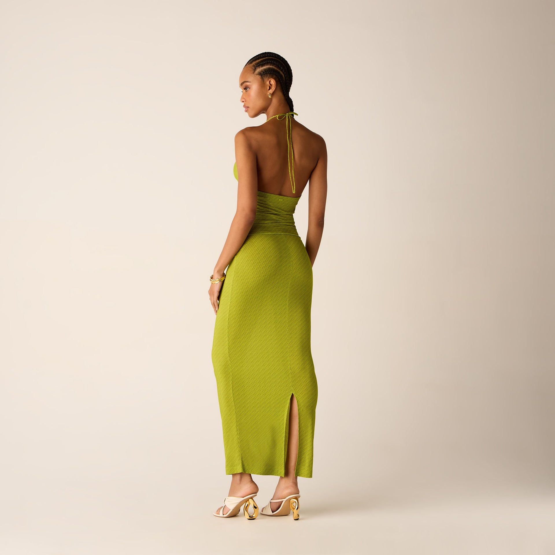 Kith Women Sori Micro Monogram Halter - Pistachio