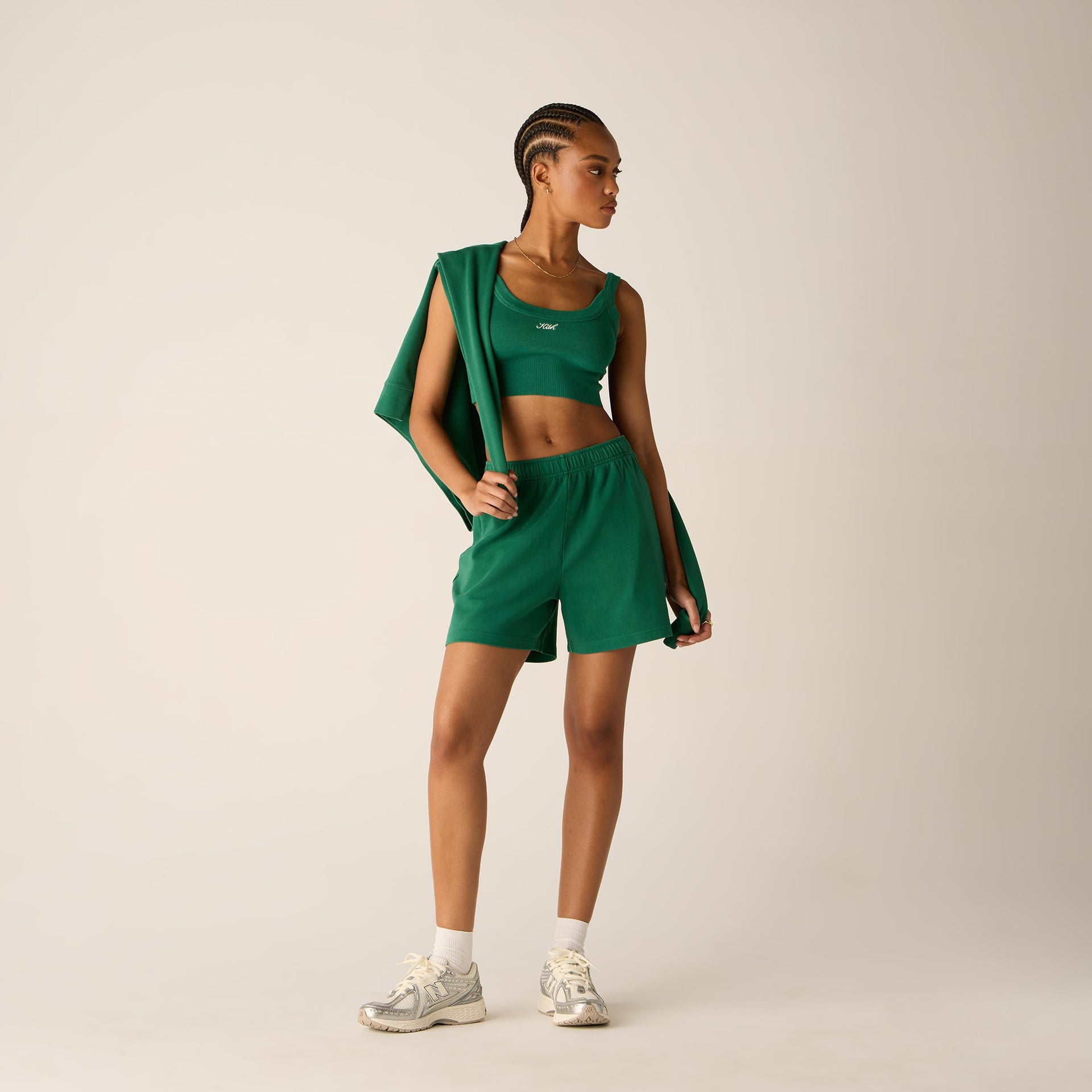 Kith Women Rayne II Sweatshorts - Newt