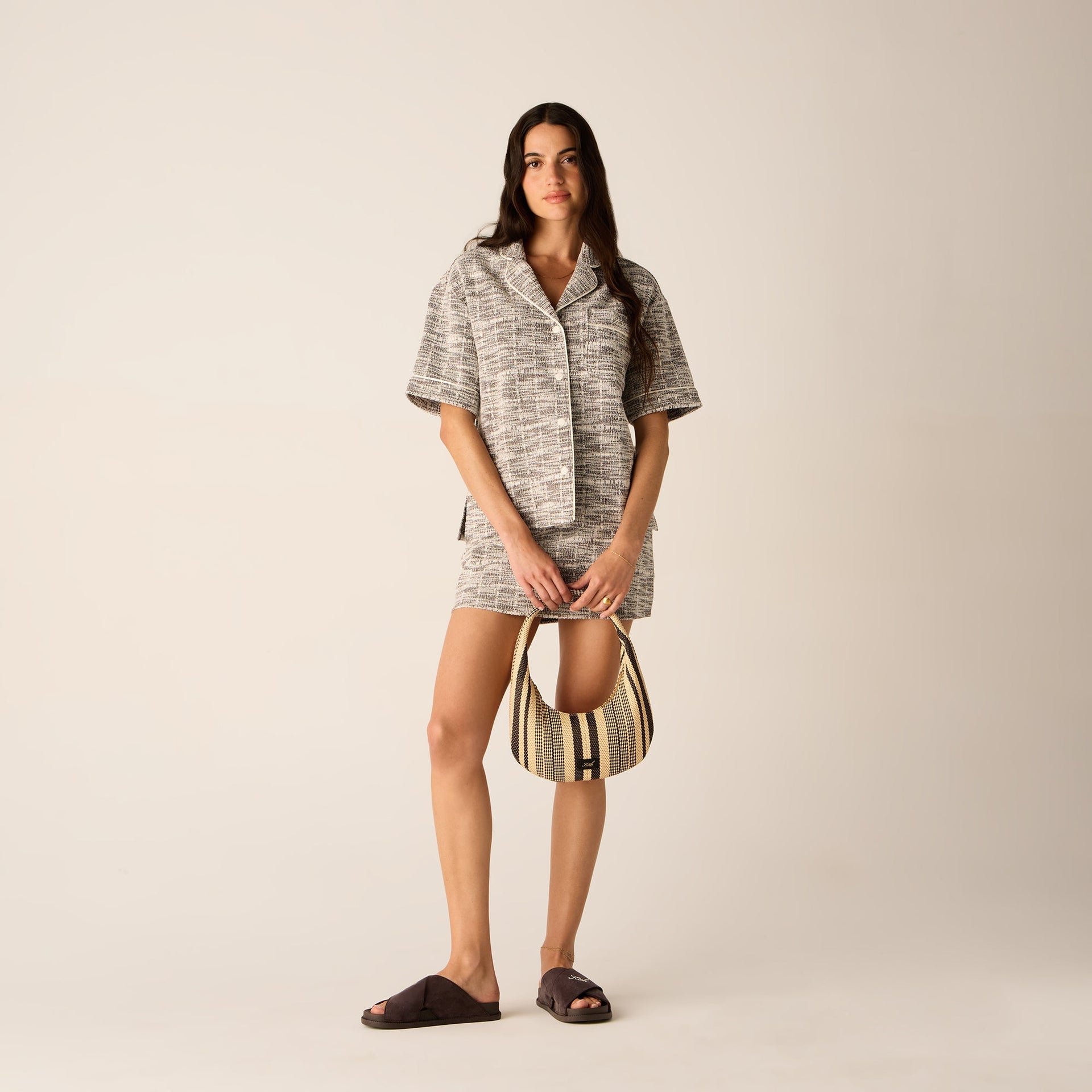 Kith Women Tweed Camp Shirt - Kindling