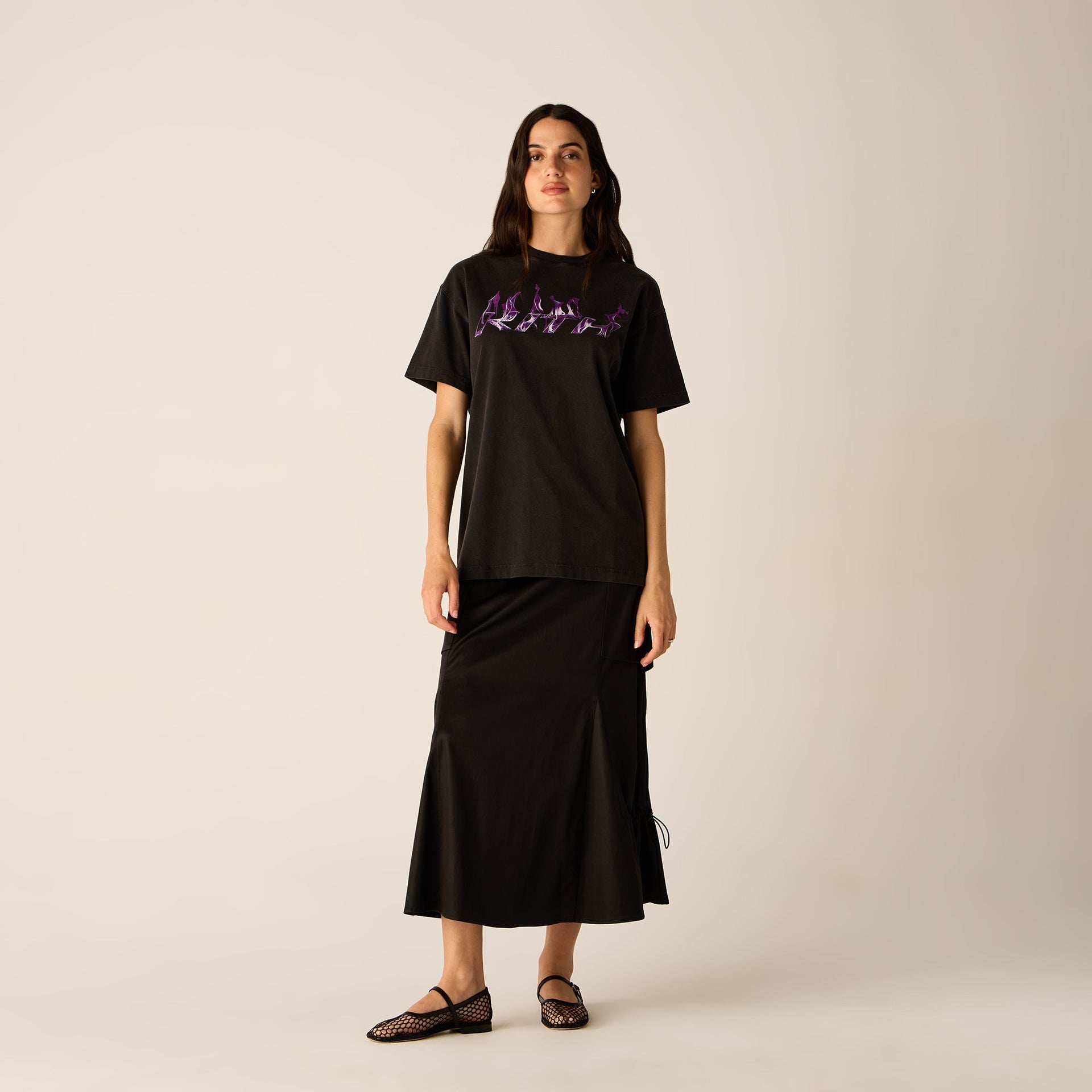 Kith Women Vintage Flame Tee - Black