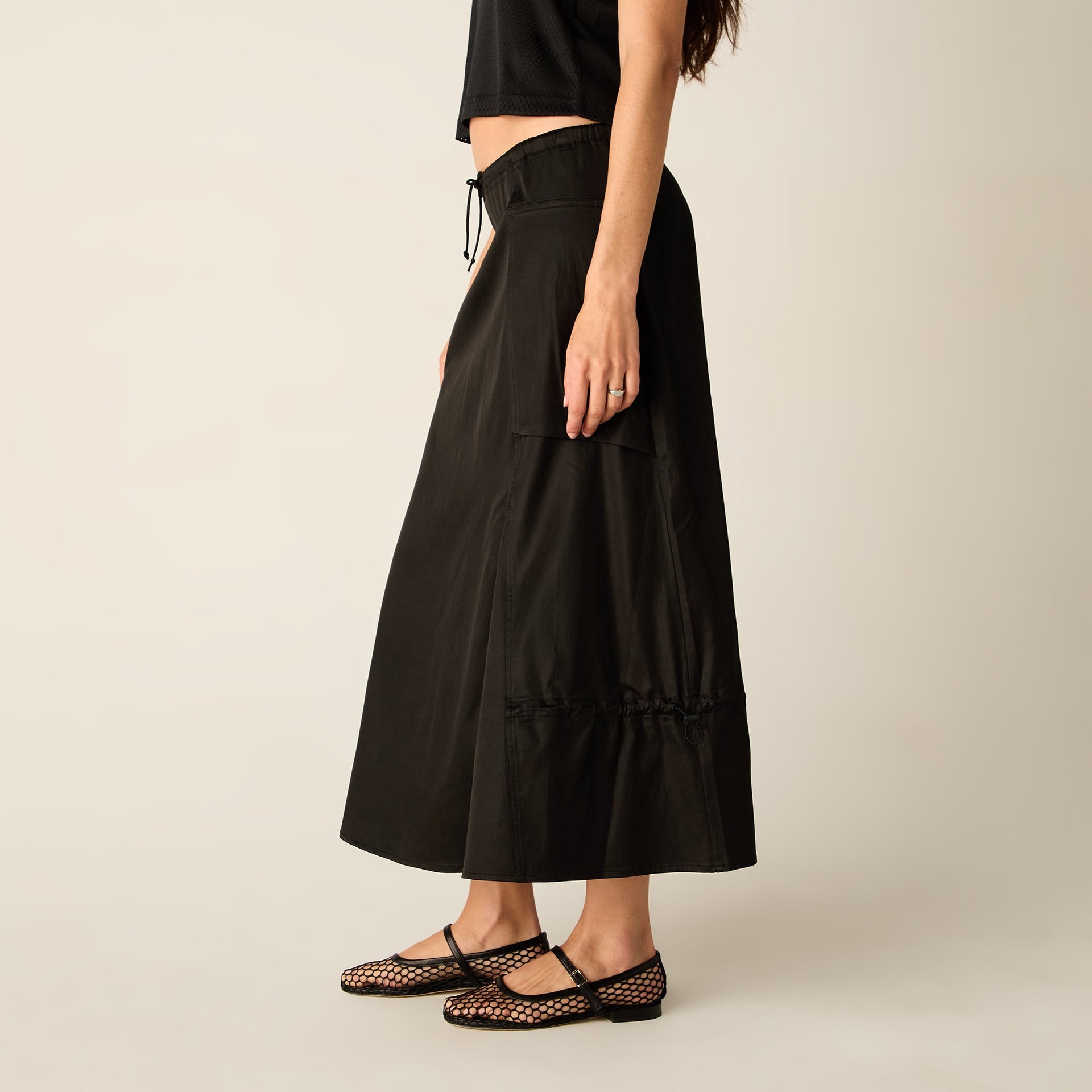 Kith Women Kyo Utility Maxi Skirt - Black