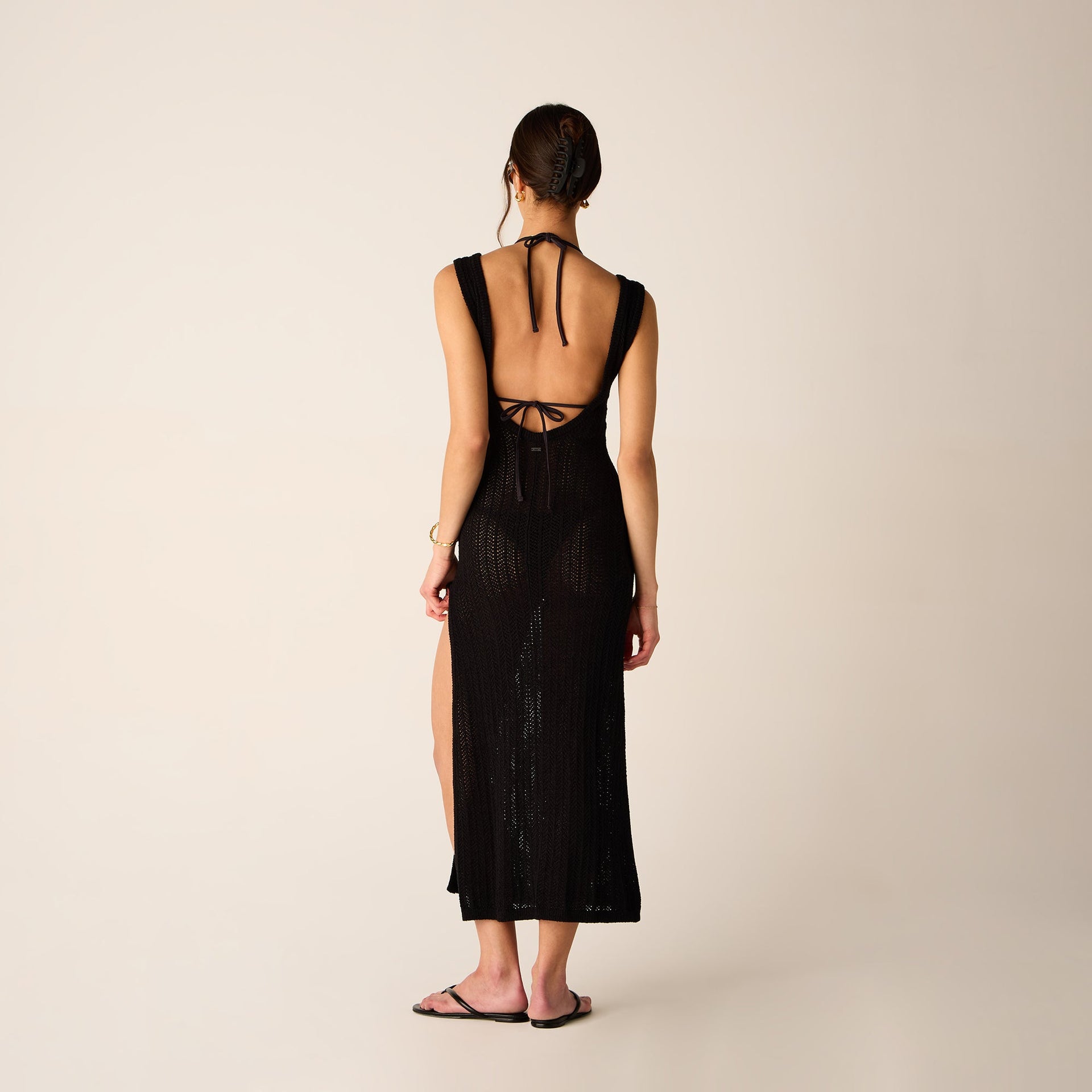 Kith Women Monroe Deep V-Neck Dress - Black