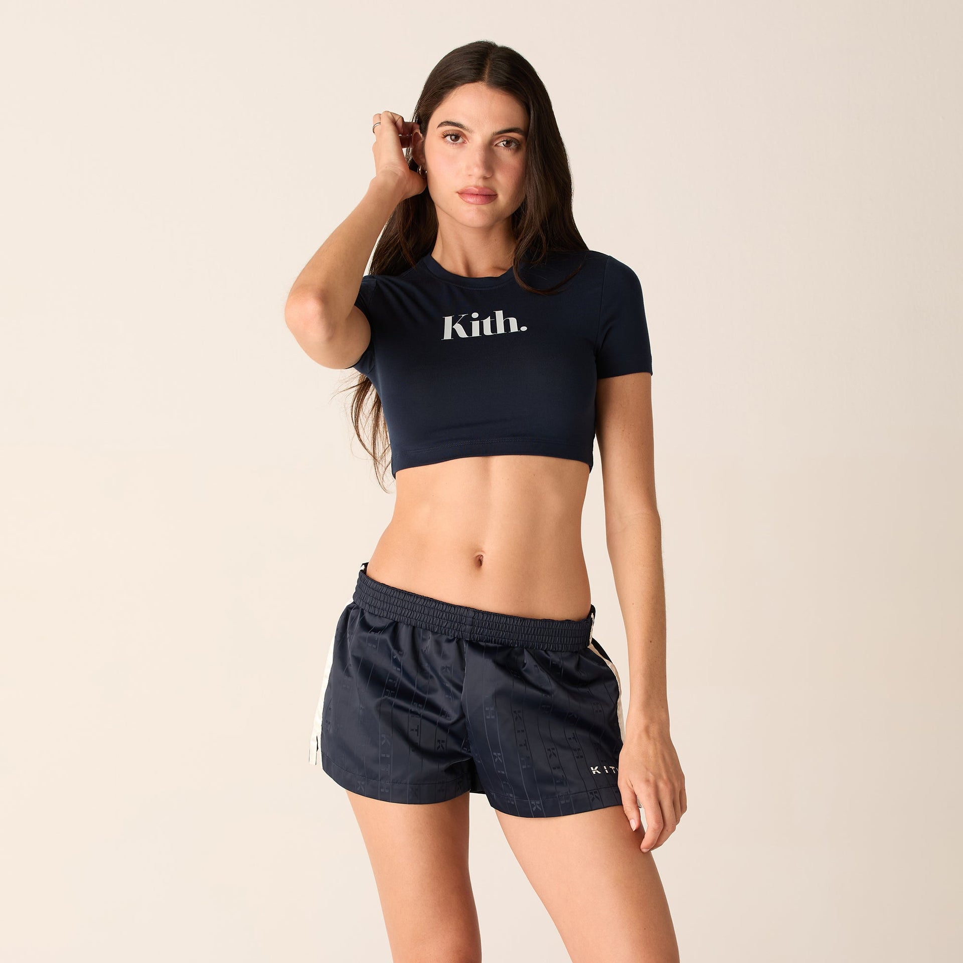 Kith Women Misha Super Crop Tee - Nocturnal