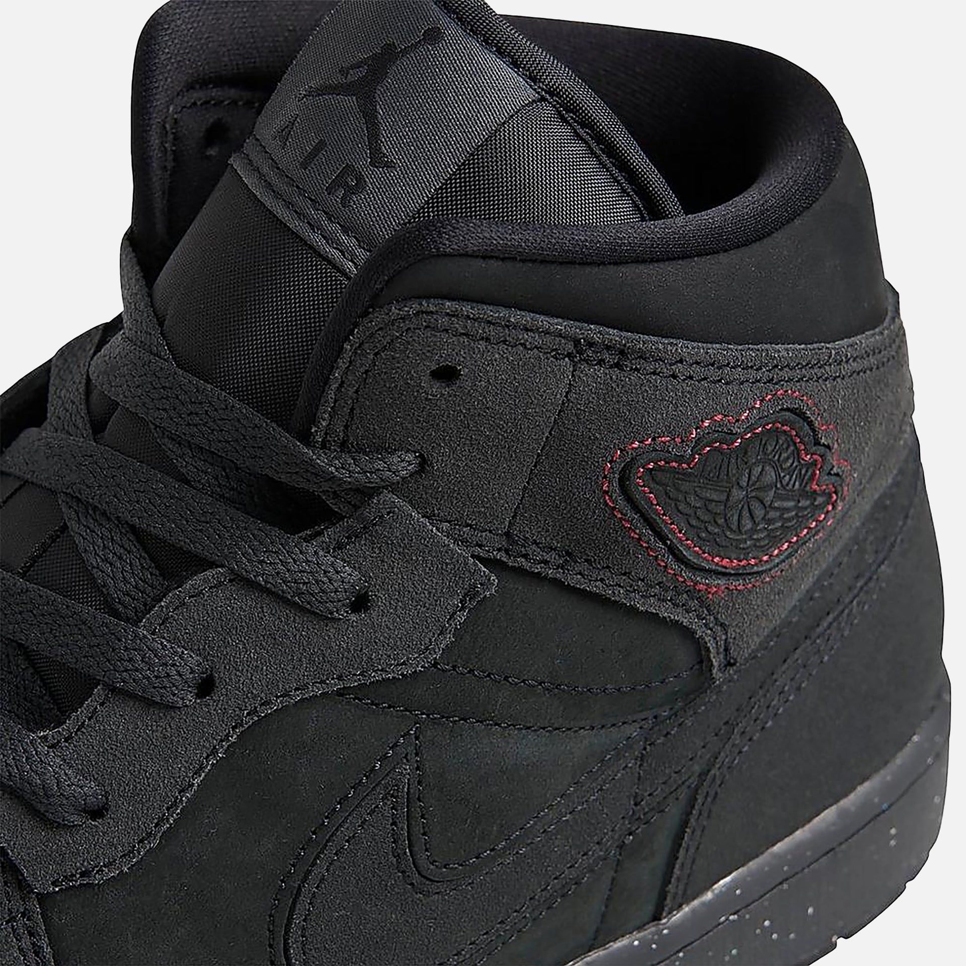 Nike Air Jordan 1 Mid SE - Dark Smoke Grey / Black / Varsity Red
