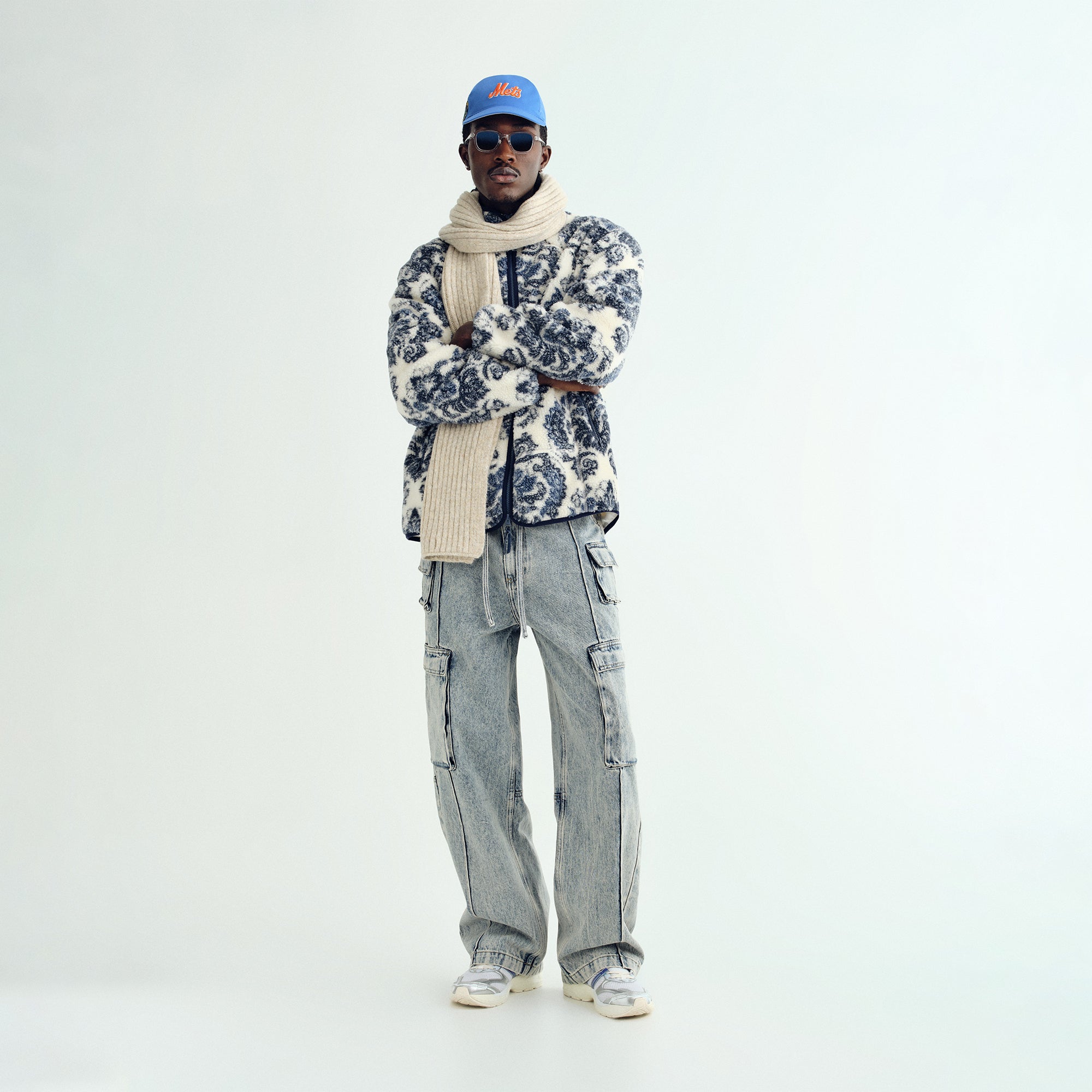 Kith Damask Floral Sherpa Harper Jacket - Sandrift – Kith Canada