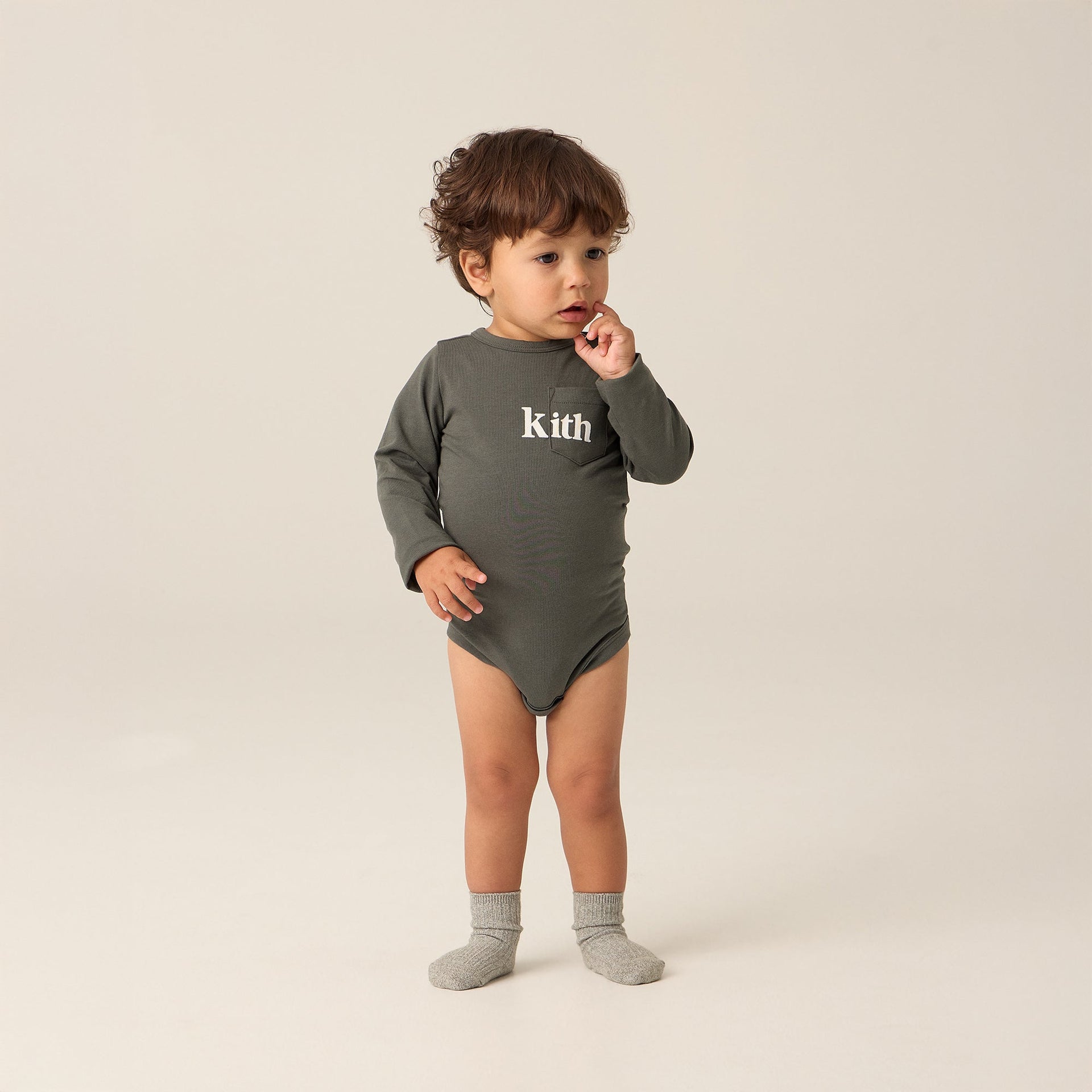 Kith Baby Long Sleeve Quinn Bodysuit - Machine