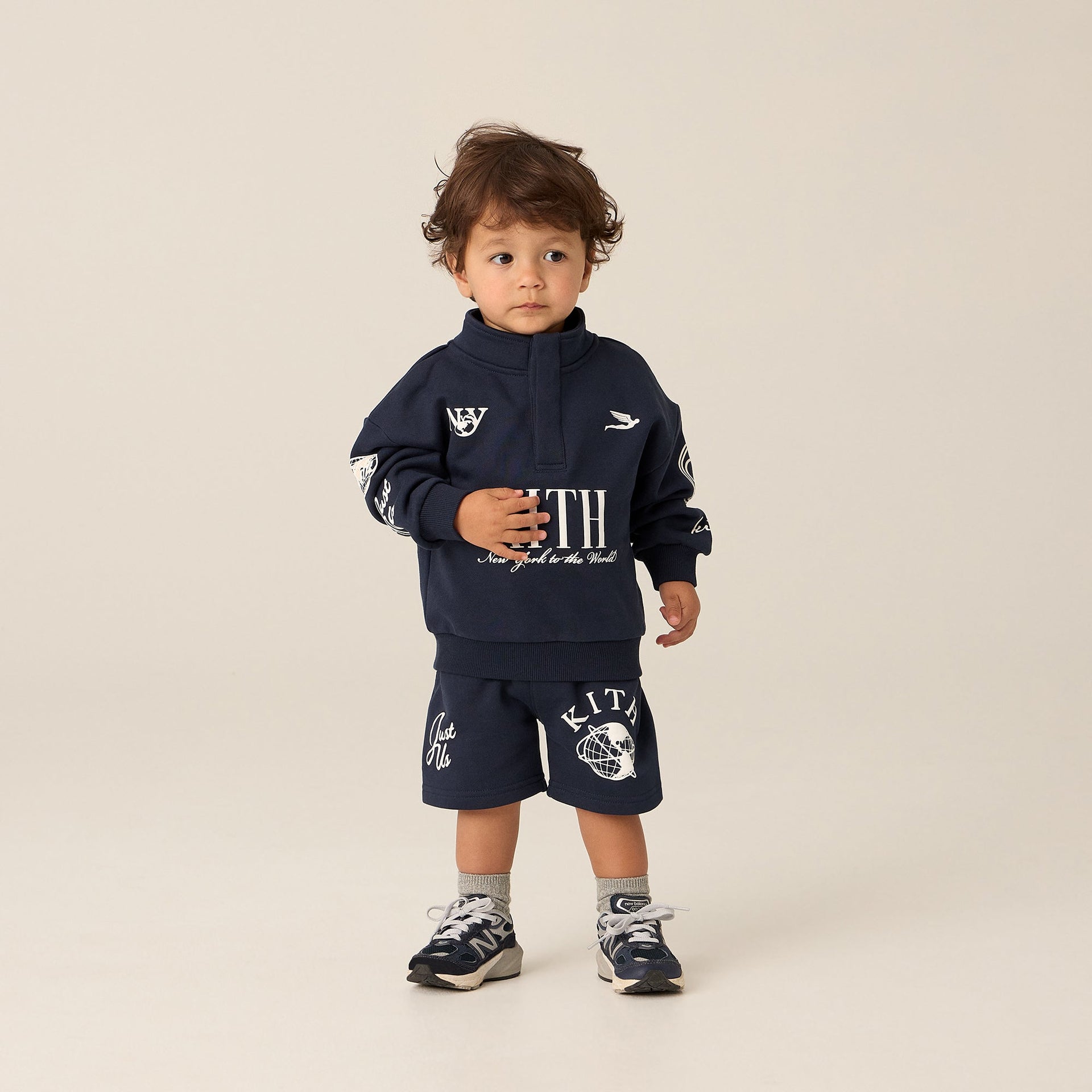 Kith Baby Logo Hunter Pullover - Nocturnal