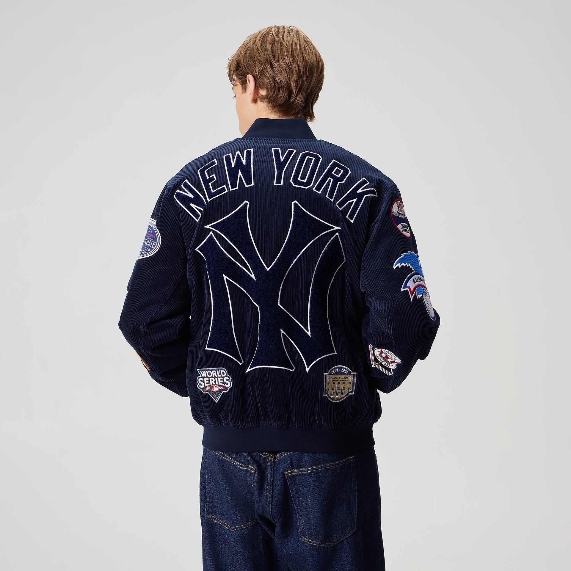 Kith for the New York Yankees Corduroy Avery Bomber Jacket - Nocturnal - PH