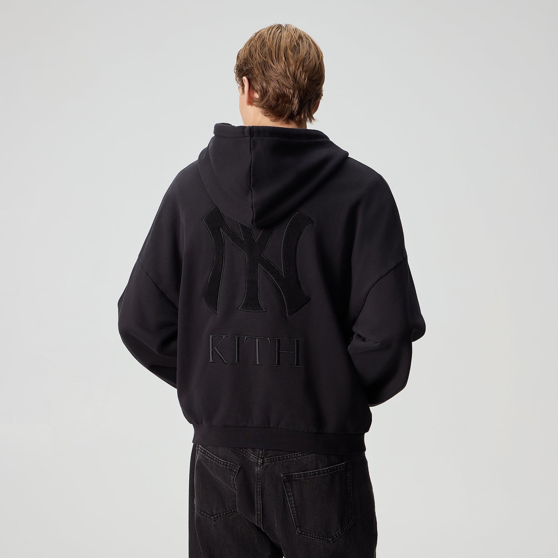 Kith for the New York Yankees Braxton Full Zip Hoodie - Black