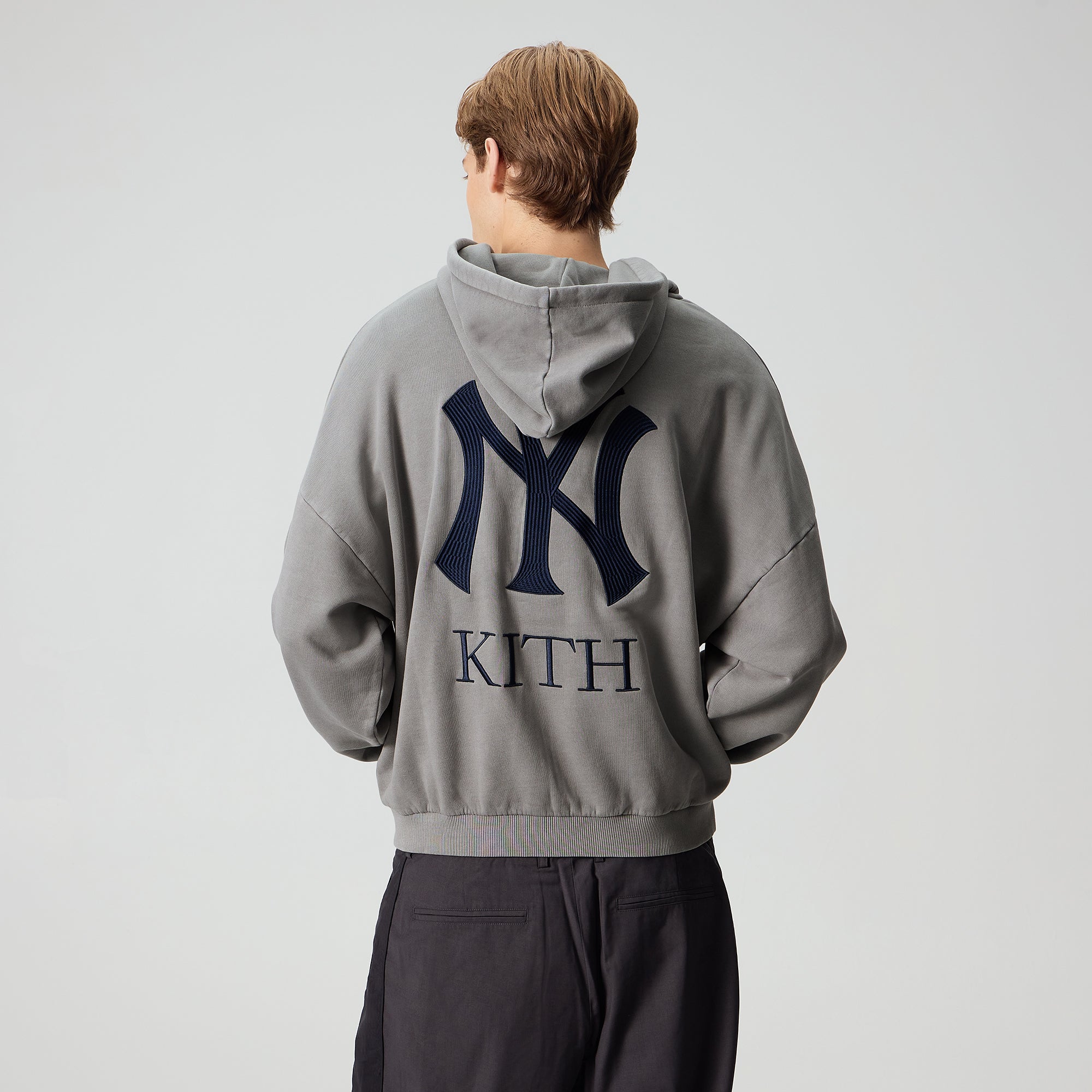 Kith for the New York Yankees Cropped Braxton Full Zip Hoodie