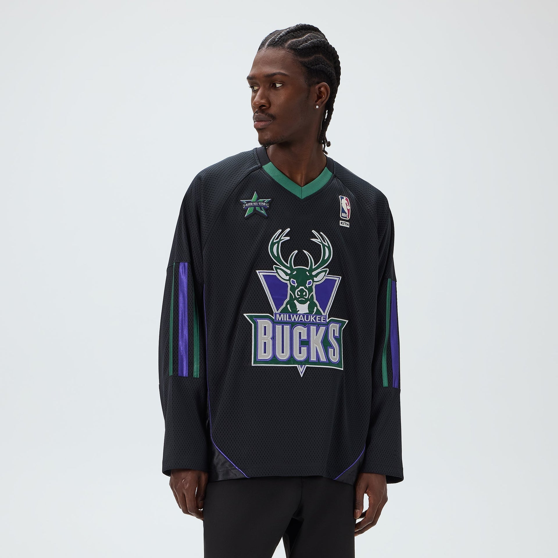 Kith for NBA All-Star Milwaukee Bucks Samuel Shirt - Black - PH