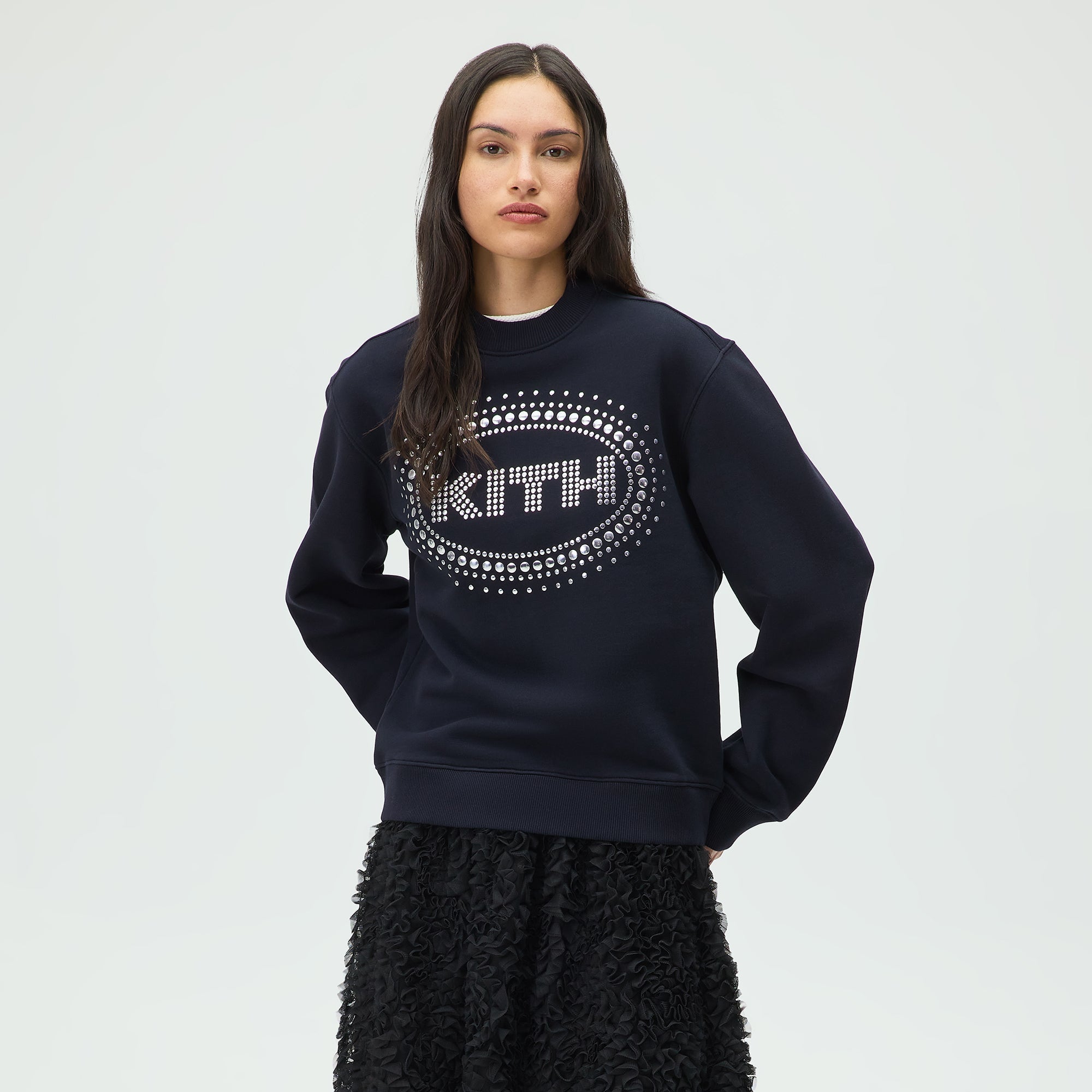 Lisa for Kith Women Ashwin Studded Crewneck - Black – Kith Canada