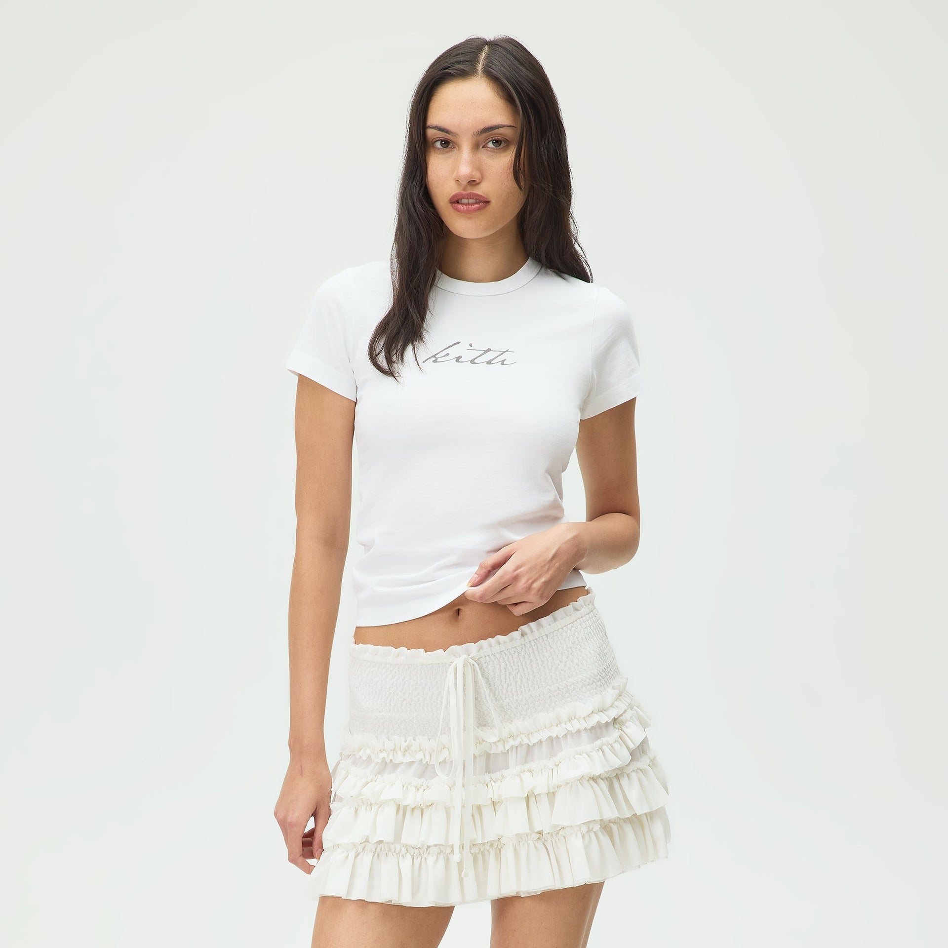 Lisa for Kith Women Salem Shrunken Tee - White