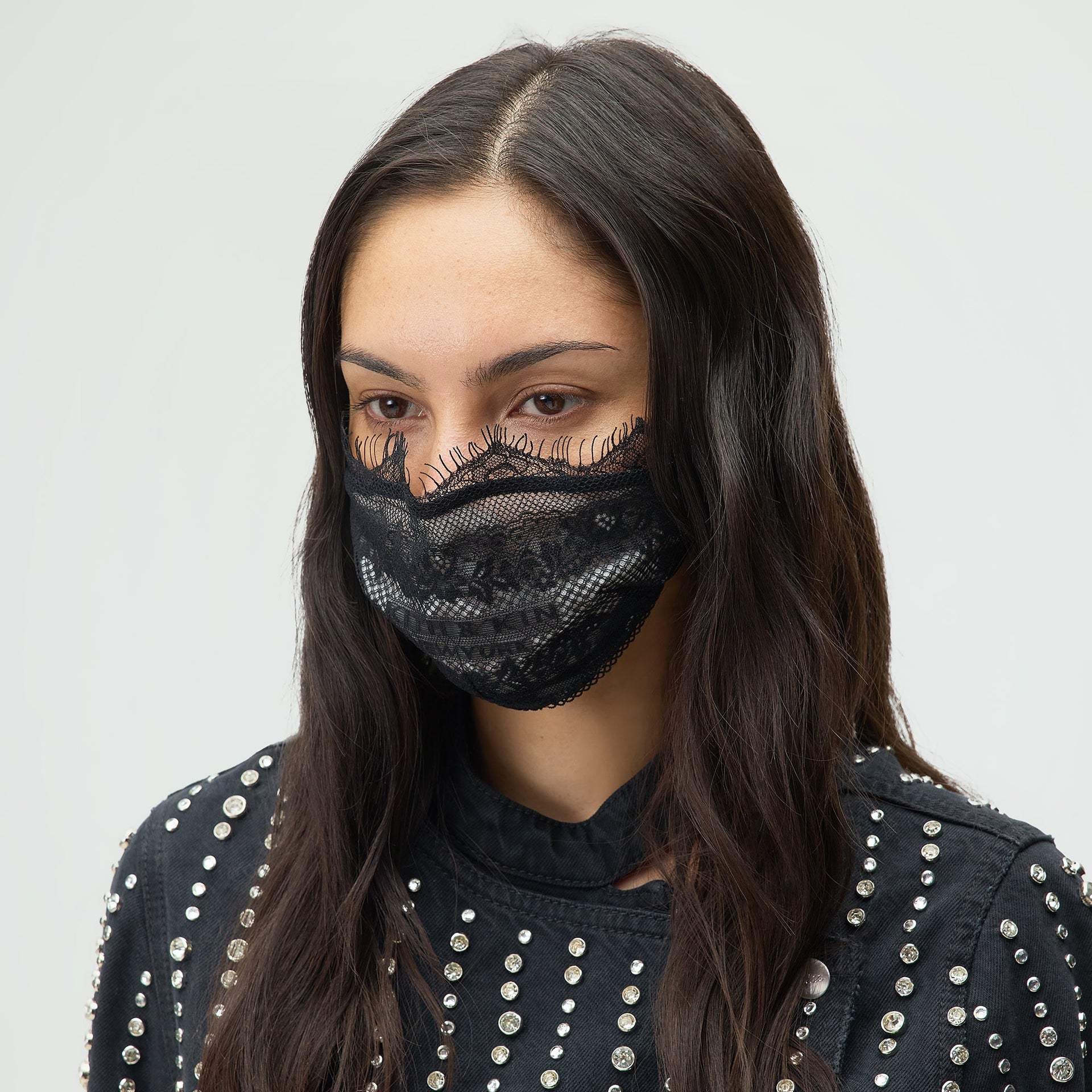 Lisa for Kith Women Lace Mask - Black