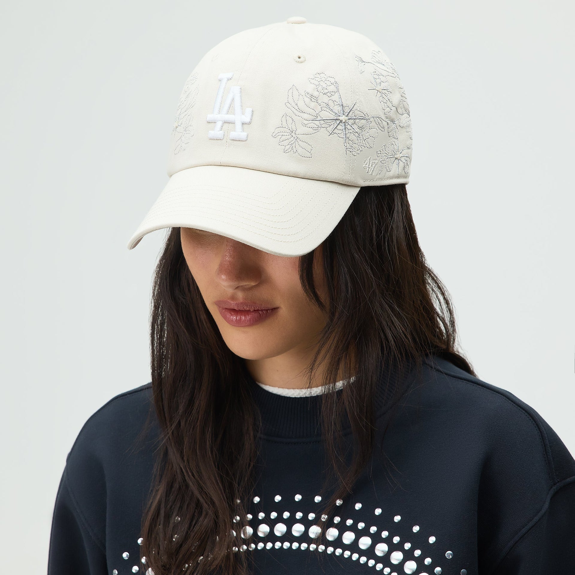 Lisa for Kith Women & '47 for the Los Angeles Dodgers Clean Up Classic Cap - Sandrift