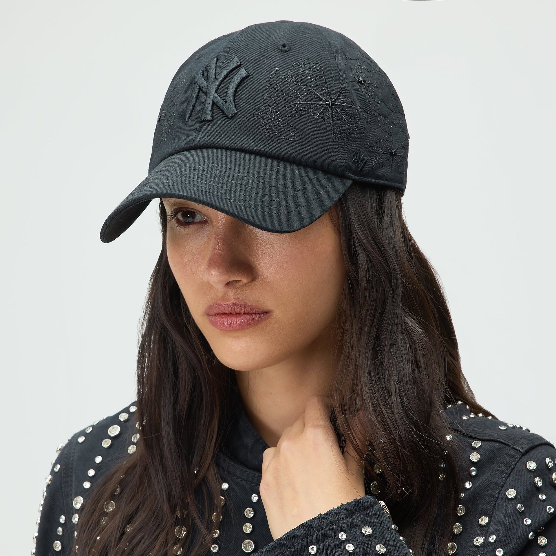Lisa for Kith Women & '47 for the New York Yankees Clean Up Classic Cap - Black