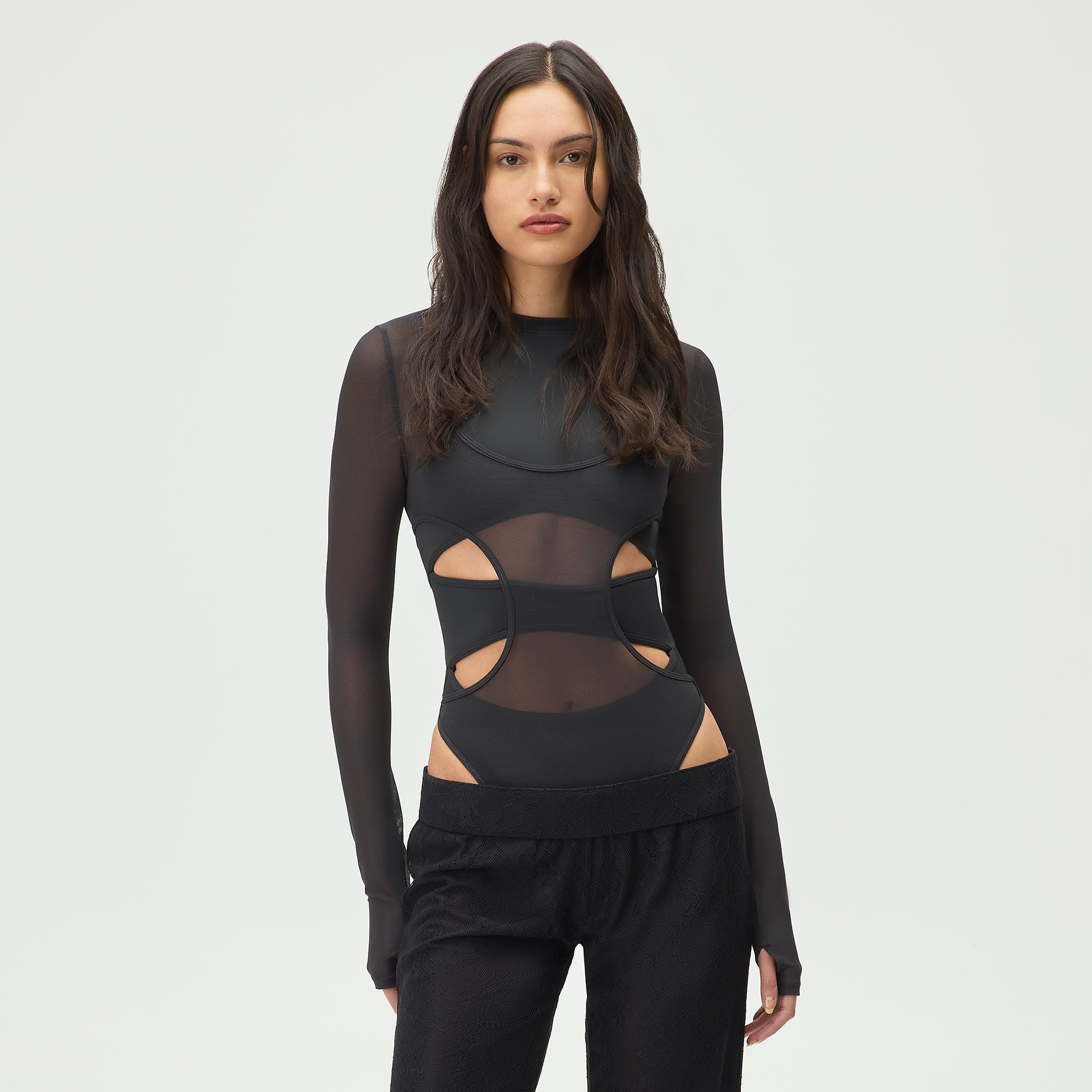 カットソー(長袖/七分) kith body suit Womens Apparel - Tops - Bodysuits | Kith