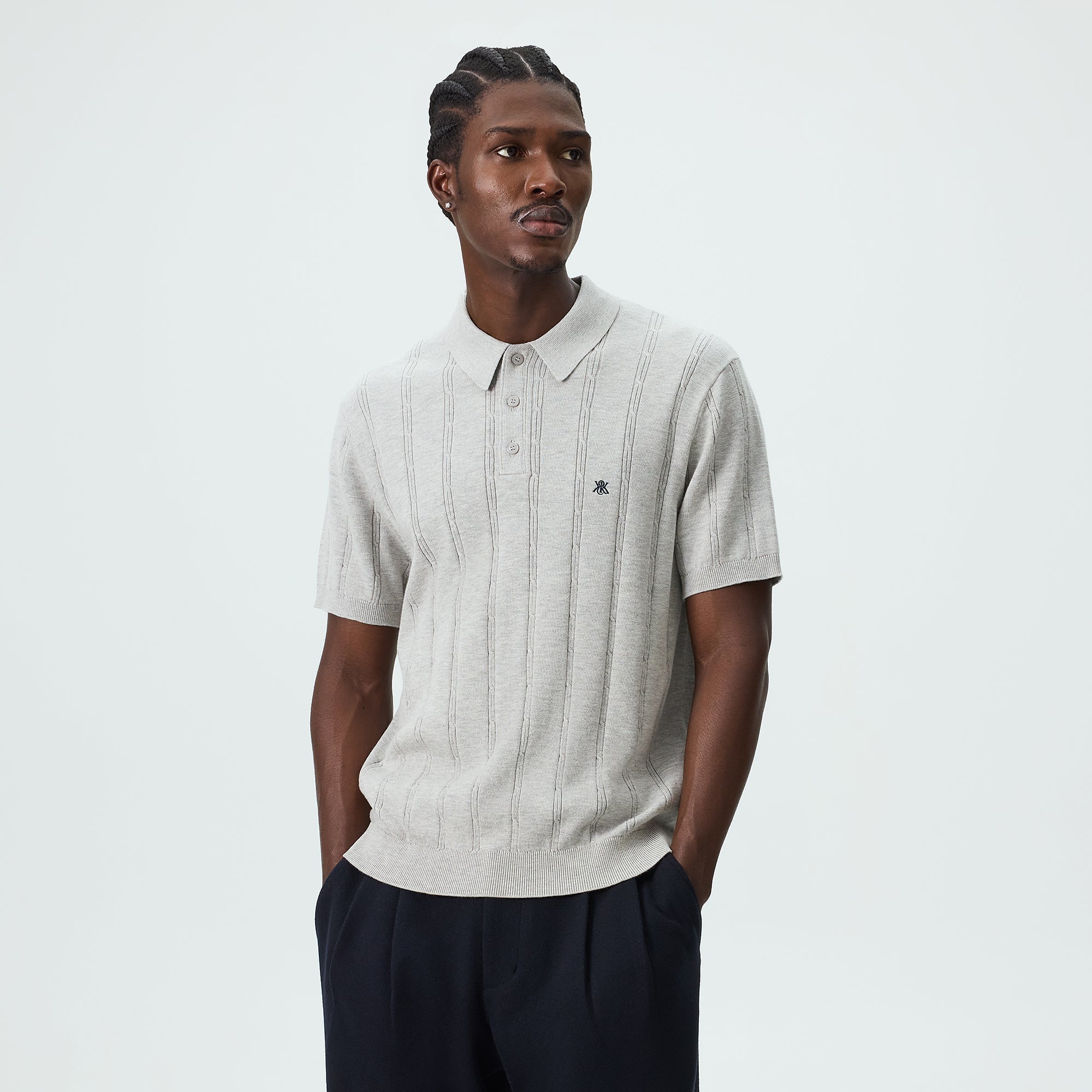 KITH オリーブ ポロシャツ Lサイズ Kith Towel Boucle Long Sleeve Drew Polo - Newt – Kith Canada