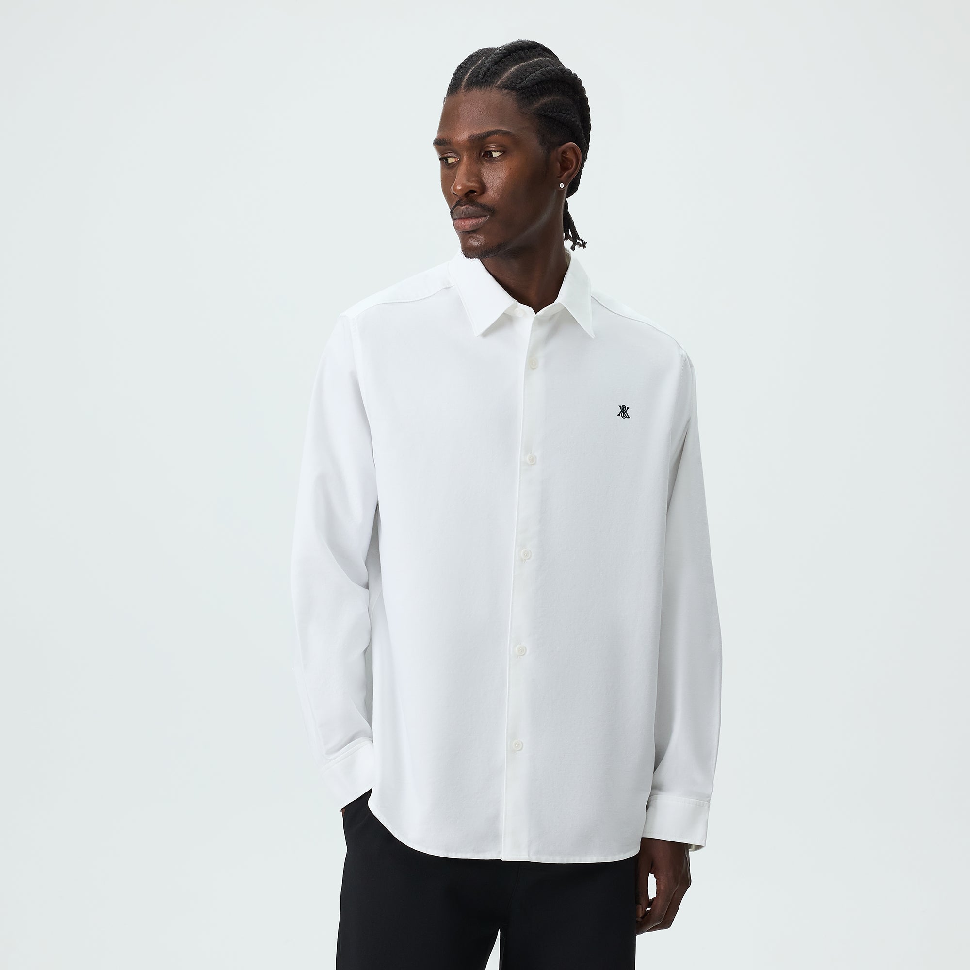 Kith Oxford Georgie Shirt - White – Kith Canada