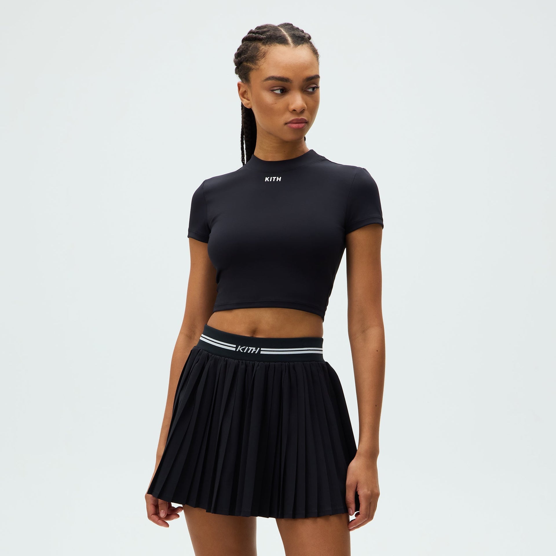 Kith Women Amaya II Pleated Skirt - Black - PH